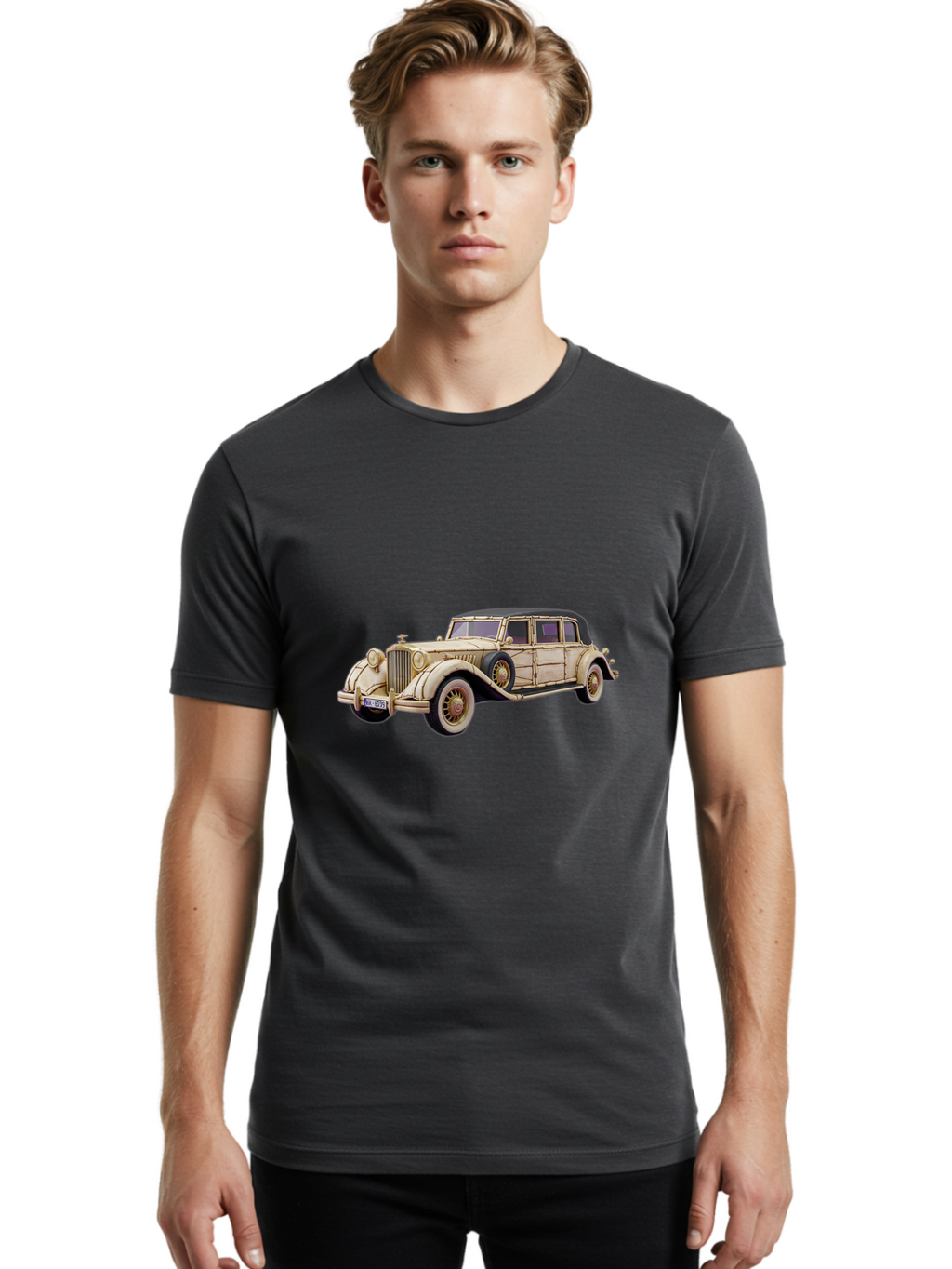 Vintage-Car-1 Men'S Graphic Tee, 100% Cotton, Comfortable Casual Summer Wear, Machine Washable, Vintage Camera, Old Camera, Antique Camera, Black Camera, Classic Photography, Photography Equipment, Nostalgic Device, Film Camera, Camera Art Ban915