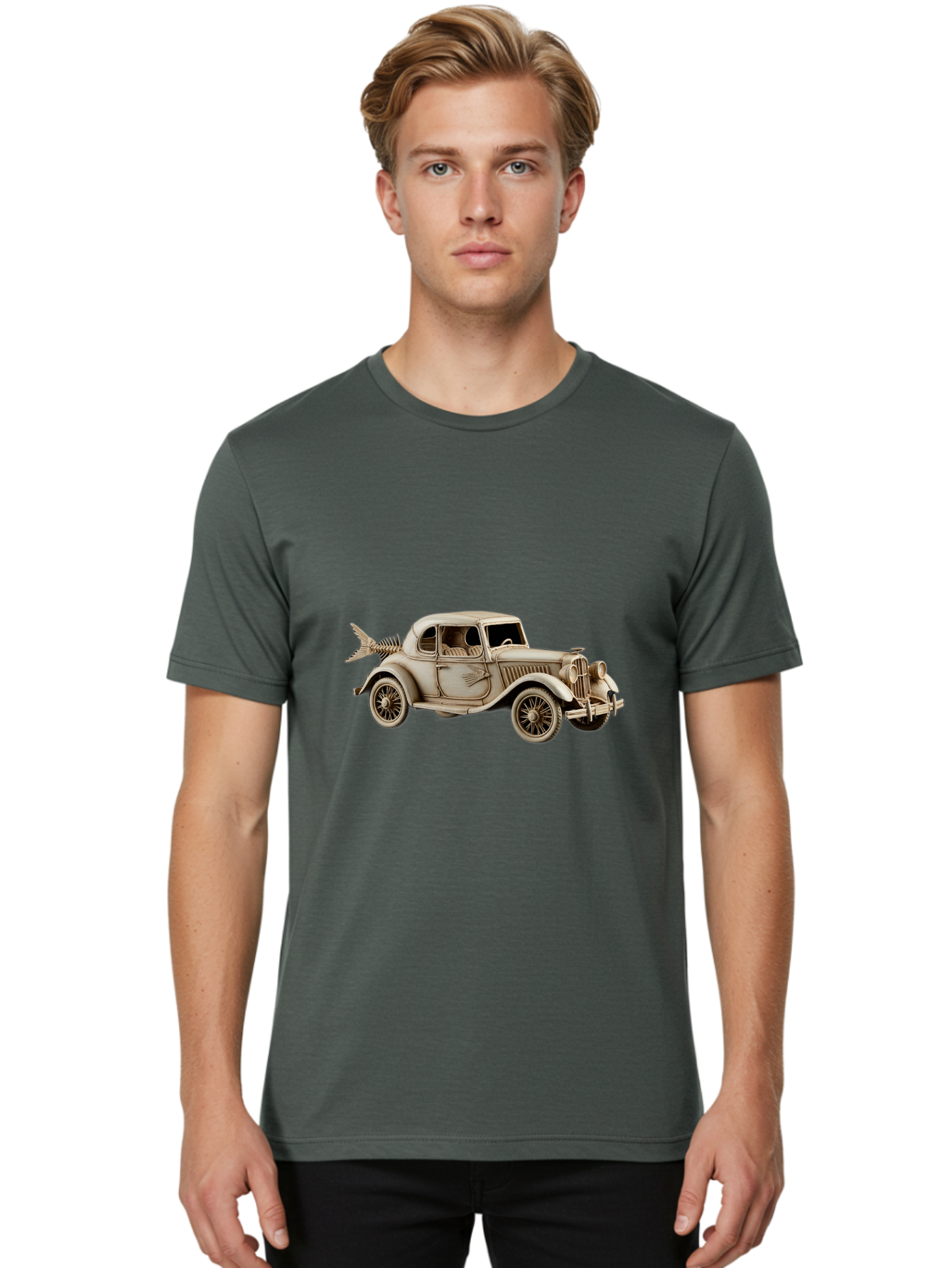 Vintage-Car-2 Men'S Graphic Tee, 100% Cotton, Comfortable Casual Summer Wear, Machine Washable, Vintage Camera, Old Camera, Antique Camera, Black Camera, Classic Photography, Photography Equipment, Nostalgic Device, Film Camera, Camera Art Ban916