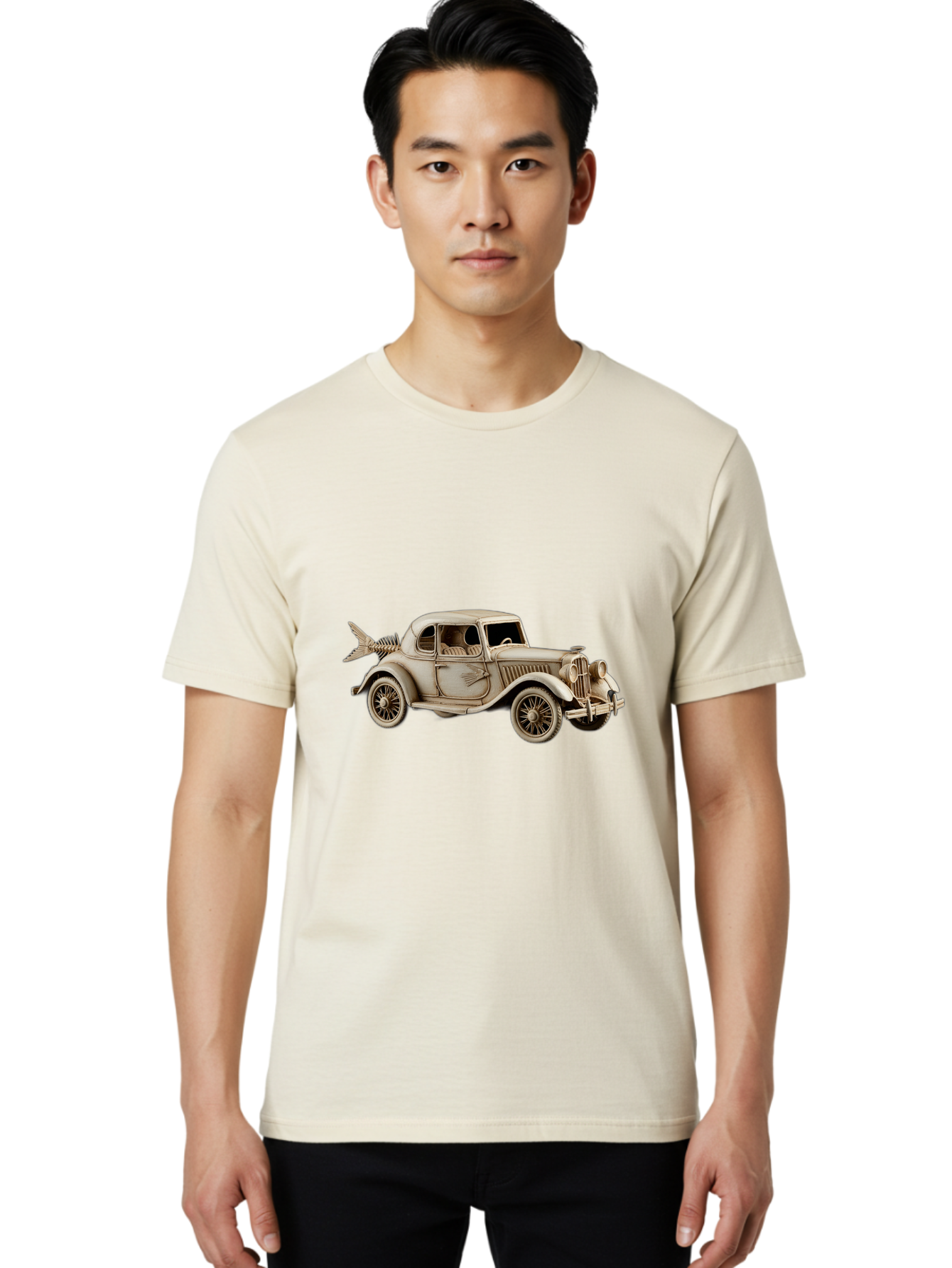 Vintage-Car-2 Men'S Graphic Tee, 100% Cotton, Comfortable Casual Summer Wear, Machine Washable, Vintage Camera, Old Camera, Antique Camera, Black Camera, Classic Photography, Photography Equipment, Nostalgic Device, Film Camera, Camera Art Ban916