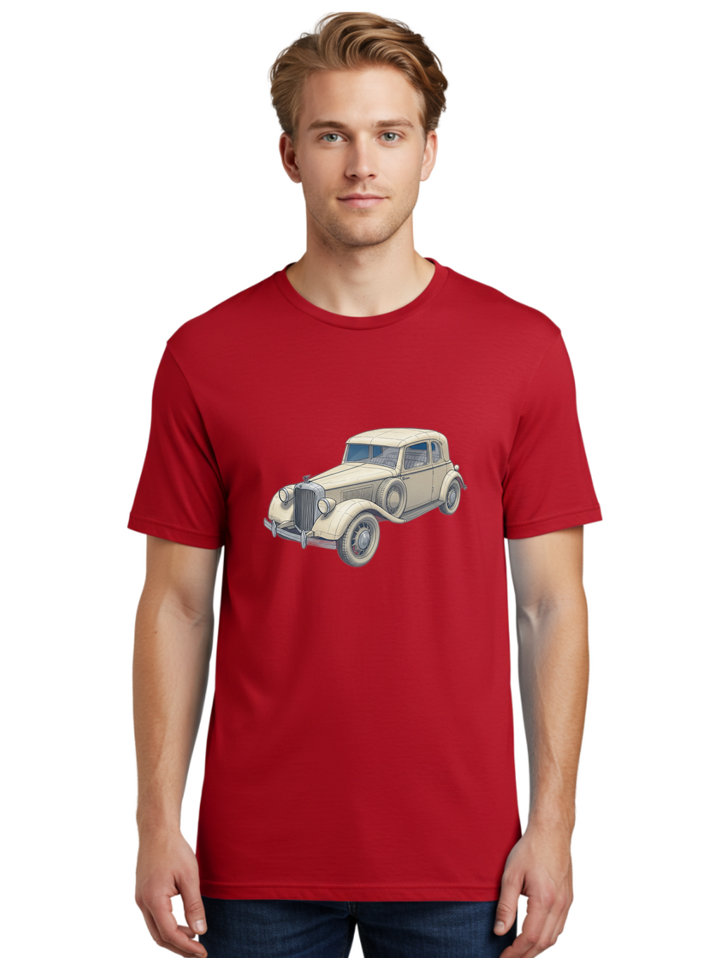 Vintage-Car Men'S Graphic Tee, 100% Cotton, Comfortable Casual Summer Wear, Machine Washable, Vintage Camera, Old Camera, Antique Camera, Black Camera, Classic Photography, Photography Equipment, Nostalgic Device, Film Camera, Camera Art Ban918