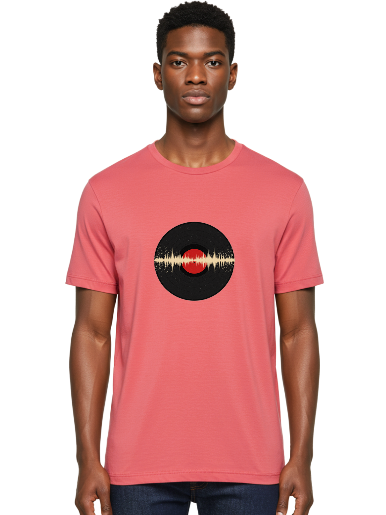 Vinyl-Record Men'S Graphic Tee, 100% Cotton, Comfortable Casual Summer Wear, Machine Washable, Vintage Camera, Old Camera, Antique Camera, Black Camera, Classic Photography, Photography Equipment, Nostalgic Device, Film Camera, Camera Art Ban923