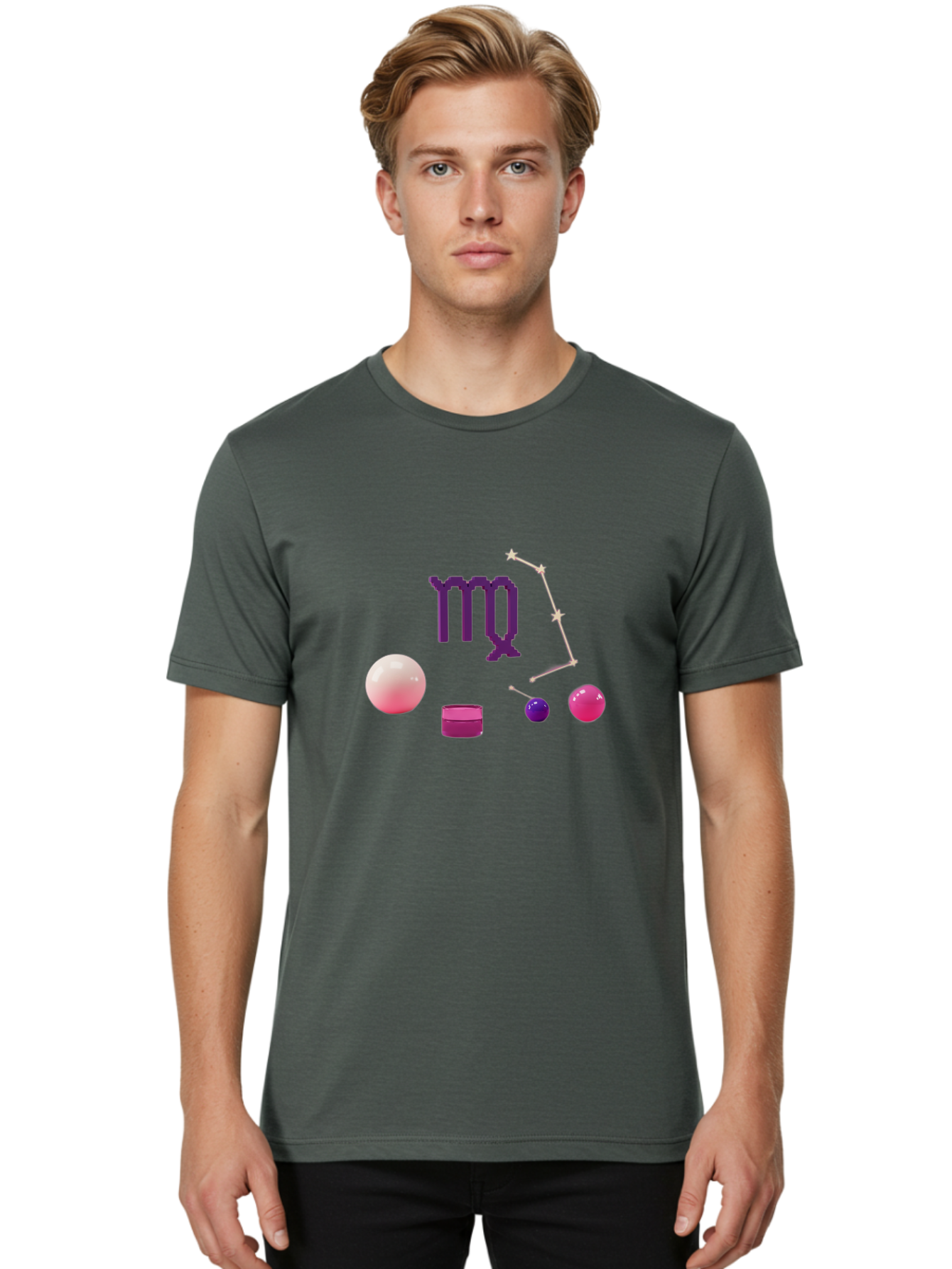 Virgo-1 Men'S Graphic Tee, 100% Cotton, Comfortable Casual Summer Wear, Machine Washable, Vintage Camera, Old Camera, Antique Camera, Black Camera, Classic Photography, Photography Equipment, Nostalgic Device, Film Camera, Camera Art Ban925