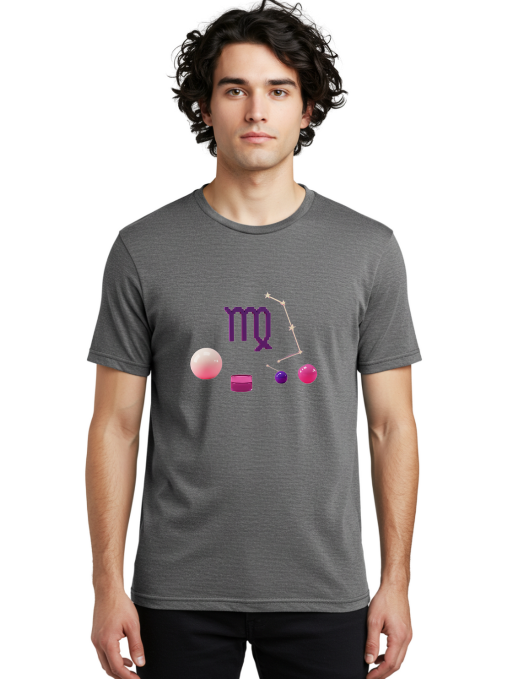 Virgo-1 Men'S Graphic Tee, 100% Cotton, Comfortable Casual Summer Wear, Machine Washable, Vintage Camera, Old Camera, Antique Camera, Black Camera, Classic Photography, Photography Equipment, Nostalgic Device, Film Camera, Camera Art Ban925