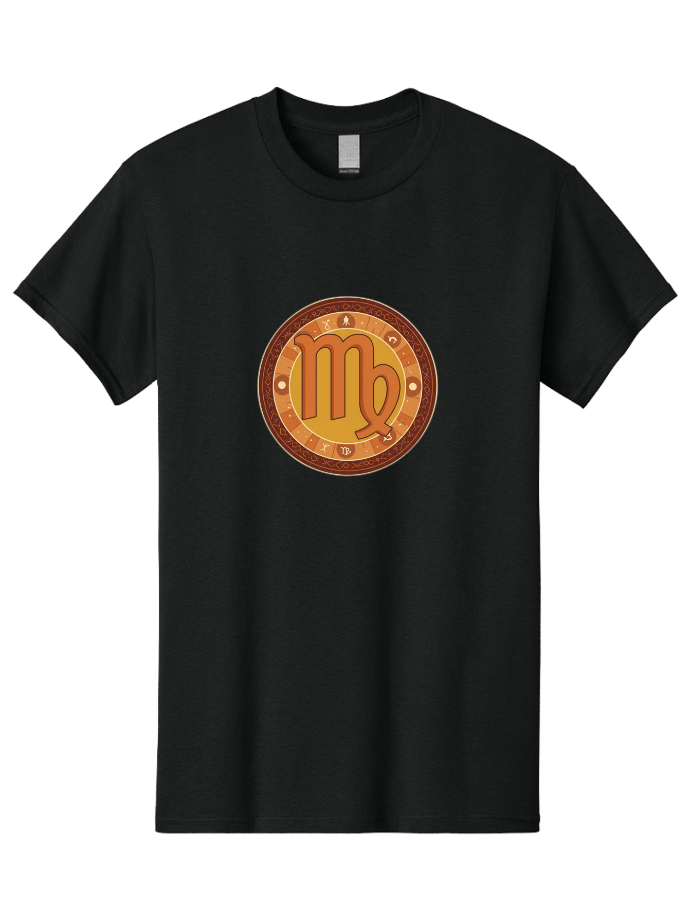 Virgo-Symbol-1 Men'S Graphic Tee, 100% Cotton, Comfortable Casual Summer Wear, Machine Washable, Vintage Camera, Old Camera, Antique Camera, Black Camera, Classic Photography, Photography Equipment, Nostalgic Device, Film Camera, Camera Art Ban927