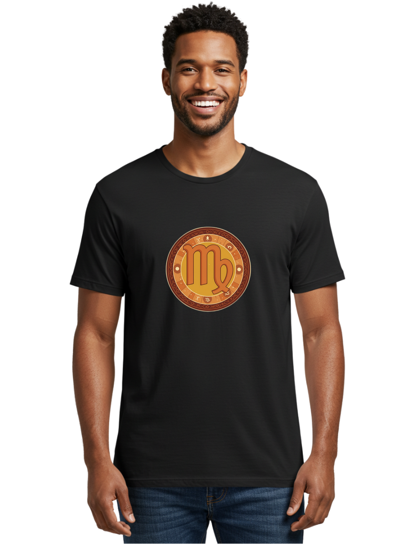 Virgo-Symbol-1 Men'S Graphic Tee, 100% Cotton, Comfortable Casual Summer Wear, Machine Washable, Vintage Camera, Old Camera, Antique Camera, Black Camera, Classic Photography, Photography Equipment, Nostalgic Device, Film Camera, Camera Art Ban927