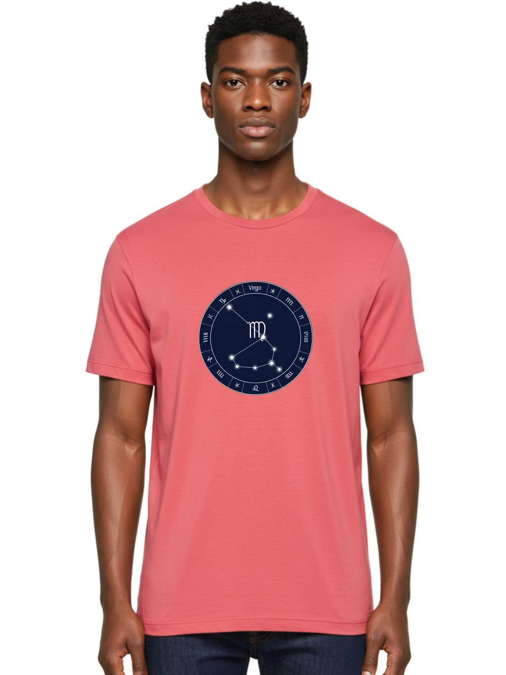 Virgo-Zodiac-Circle Men'S Graphic Tee, 100% Cotton, Comfortable Casual Summer Wear, Machine Washable, Vintage Camera, Old Camera, Antique Camera, Black Camera, Classic Photography, Photography Equipment, Nostalgic Device, Film Camera, Ban929