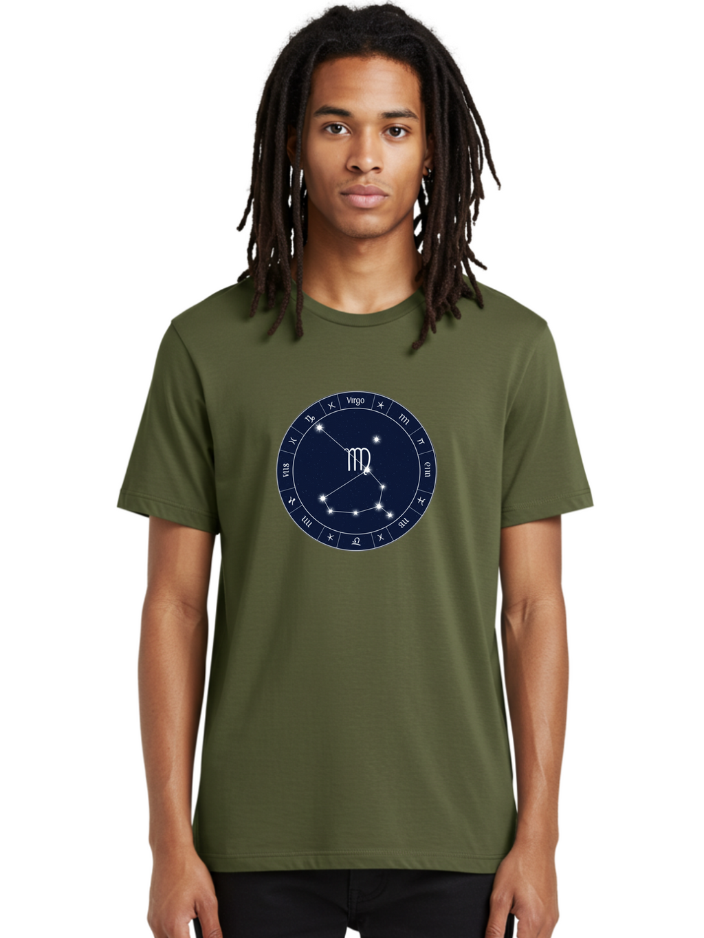 Virgo-Zodiac-Circle Men'S Graphic Tee, 100% Cotton, Comfortable Casual Summer Wear, Machine Washable, Vintage Camera, Old Camera, Antique Camera, Black Camera, Classic Photography, Photography Equipment, Nostalgic Device, Film Camera, Ban929