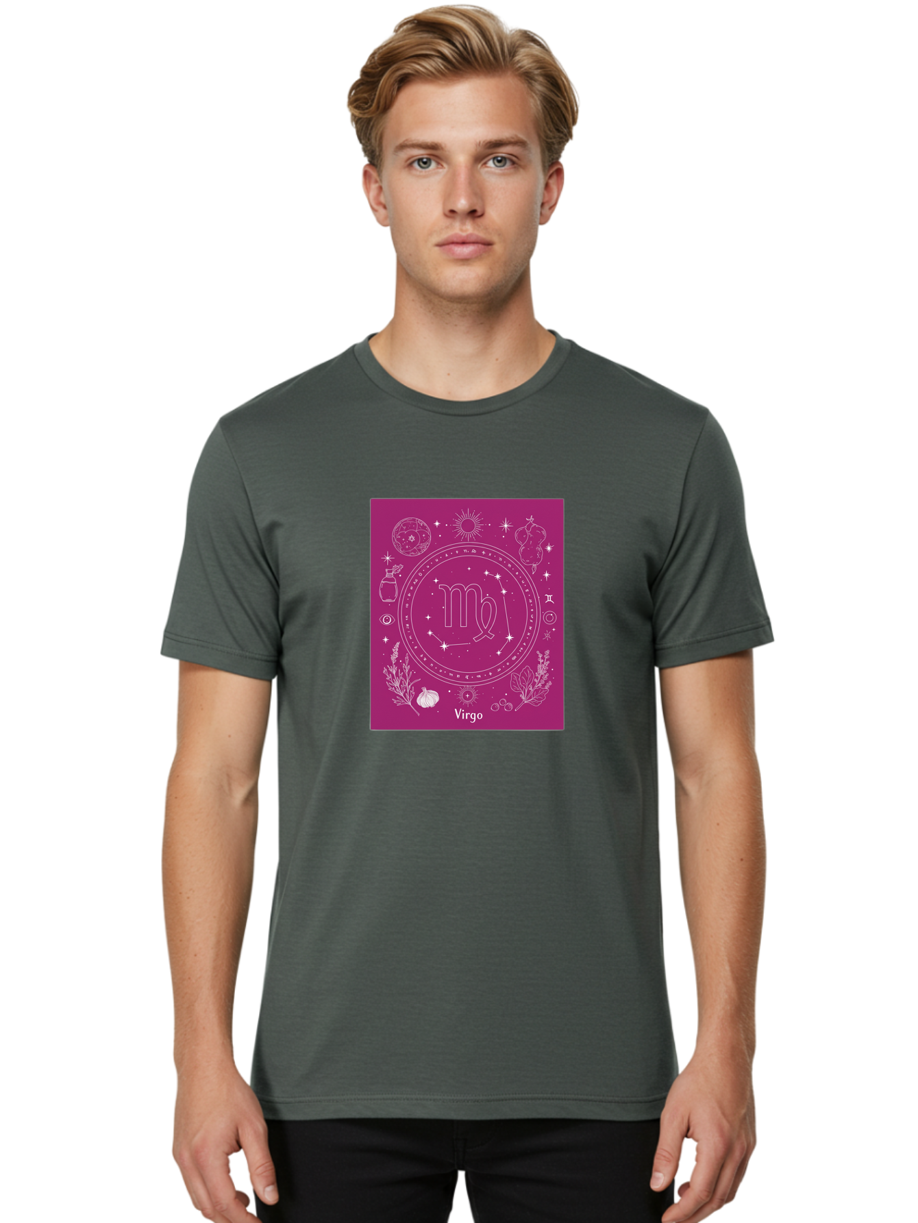 Virgo-Zodiac Men'S Graphic Tee, 100% Cotton, Comfortable Casual Summer Wear, Machine Washable, Vintage Camera, Old Camera, Antique Camera, Black Camera, Classic Photography, Photography Equipment, Nostalgic Device, Film Camera, Camera Art Ban932