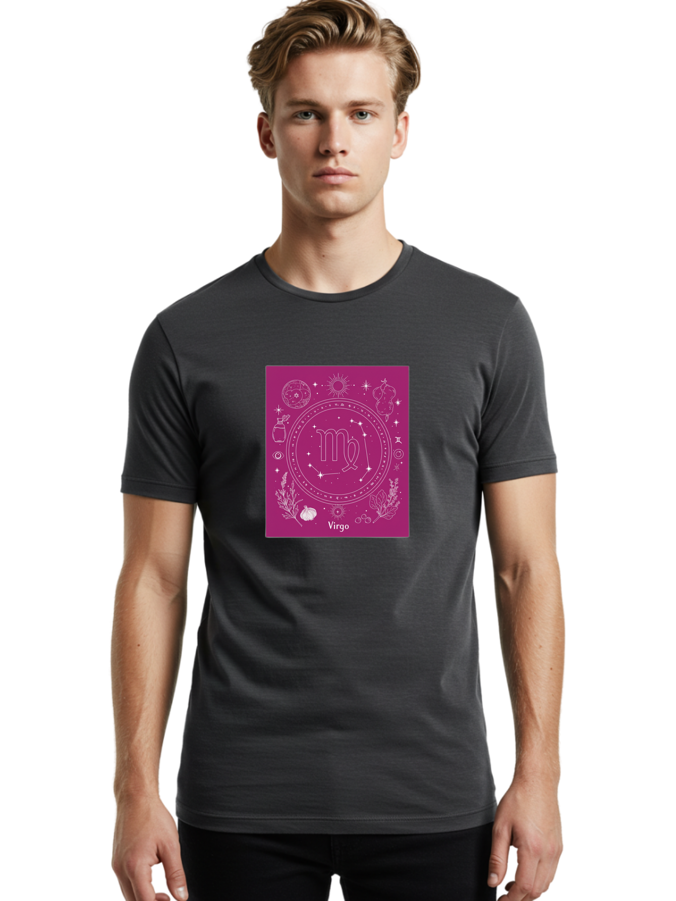 Virgo-Zodiac Men'S Graphic Tee, 100% Cotton, Comfortable Casual Summer Wear, Machine Washable, Vintage Camera, Old Camera, Antique Camera, Black Camera, Classic Photography, Photography Equipment, Nostalgic Device, Film Camera, Camera Art Ban932