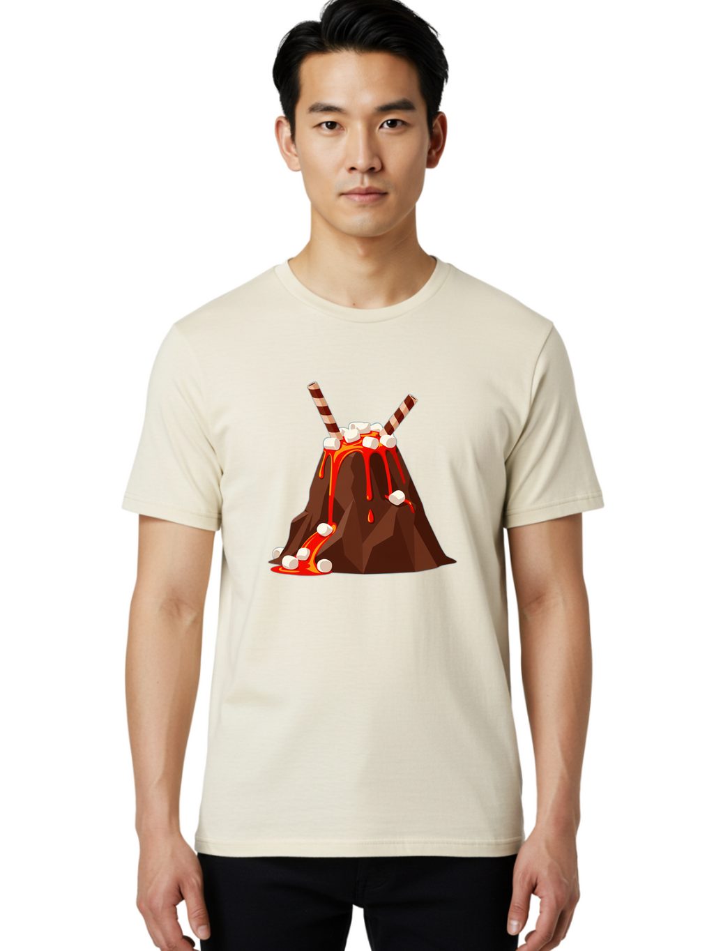 Volcano-Drink Men'S Graphic Tee, 100% Cotton, Comfortable Casual Summer Wear, Machine Washable, Vintage Camera, Old Camera, Antique Camera, Black Camera, Classic Photography, Photography Equipment, Nostalgic Device, Film Camera, Camera Art Ban935
