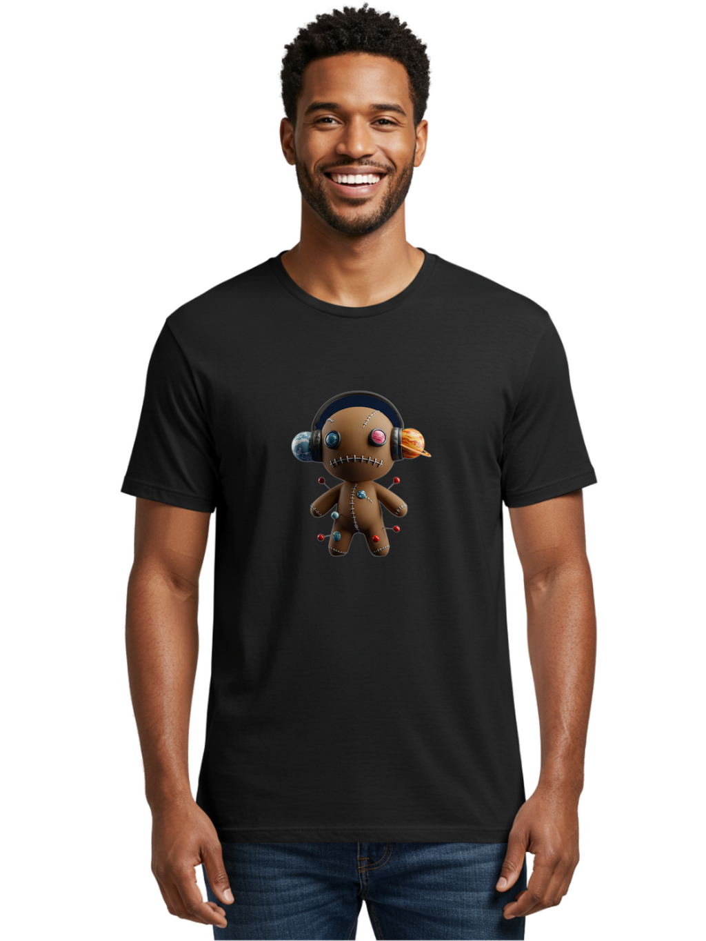 Voodoo-Doll-1 Men'S Graphic Tee, 100% Cotton, Comfortable Casual Summer Wear, Machine Washable, Vintage Camera, Old Camera, Antique Camera, Black Camera, Classic Photography, Photography Equipment, Nostalgic Device, Film Camera, Camera Art Ban936