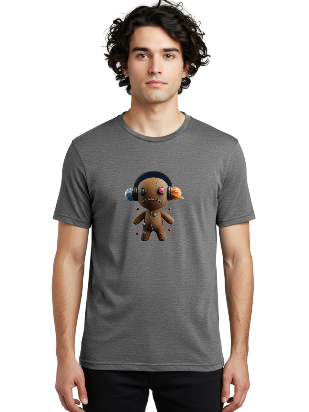 Voodoo-Doll-1 Men'S Graphic Tee, 100% Cotton, Comfortable Casual Summer Wear, Machine Washable, Vintage Camera, Old Camera, Antique Camera, Black Camera, Classic Photography, Photography Equipment, Nostalgic Device, Film Camera, Camera Art Ban936