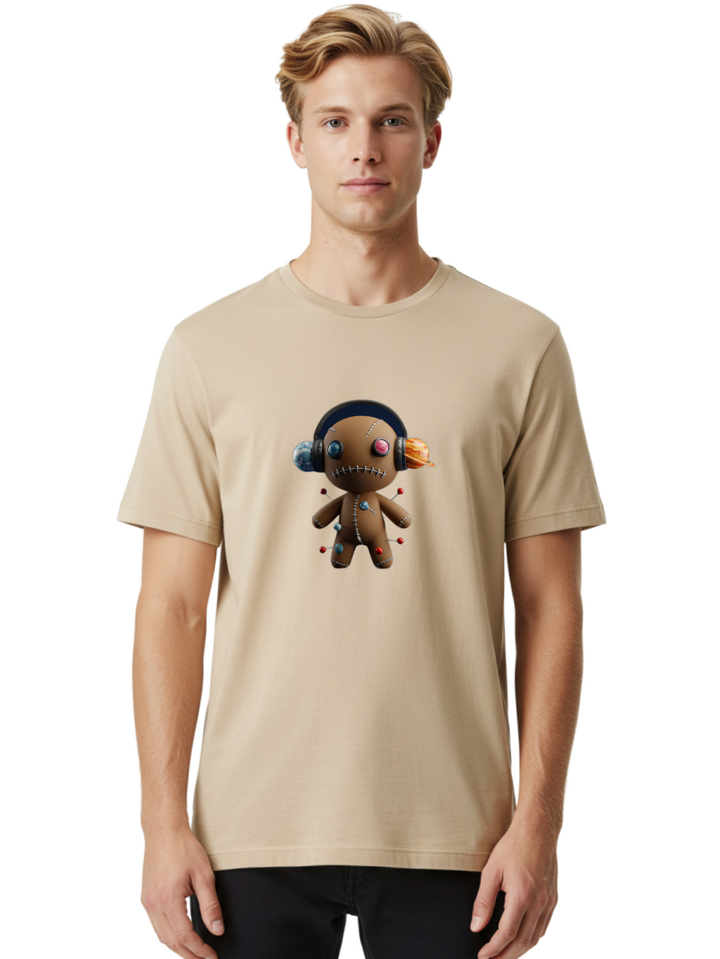 Voodoo-Doll-1 Men'S Graphic Tee, 100% Cotton, Comfortable Casual Summer Wear, Machine Washable, Vintage Camera, Old Camera, Antique Camera, Black Camera, Classic Photography, Photography Equipment, Nostalgic Device, Film Camera, Camera Art Ban936