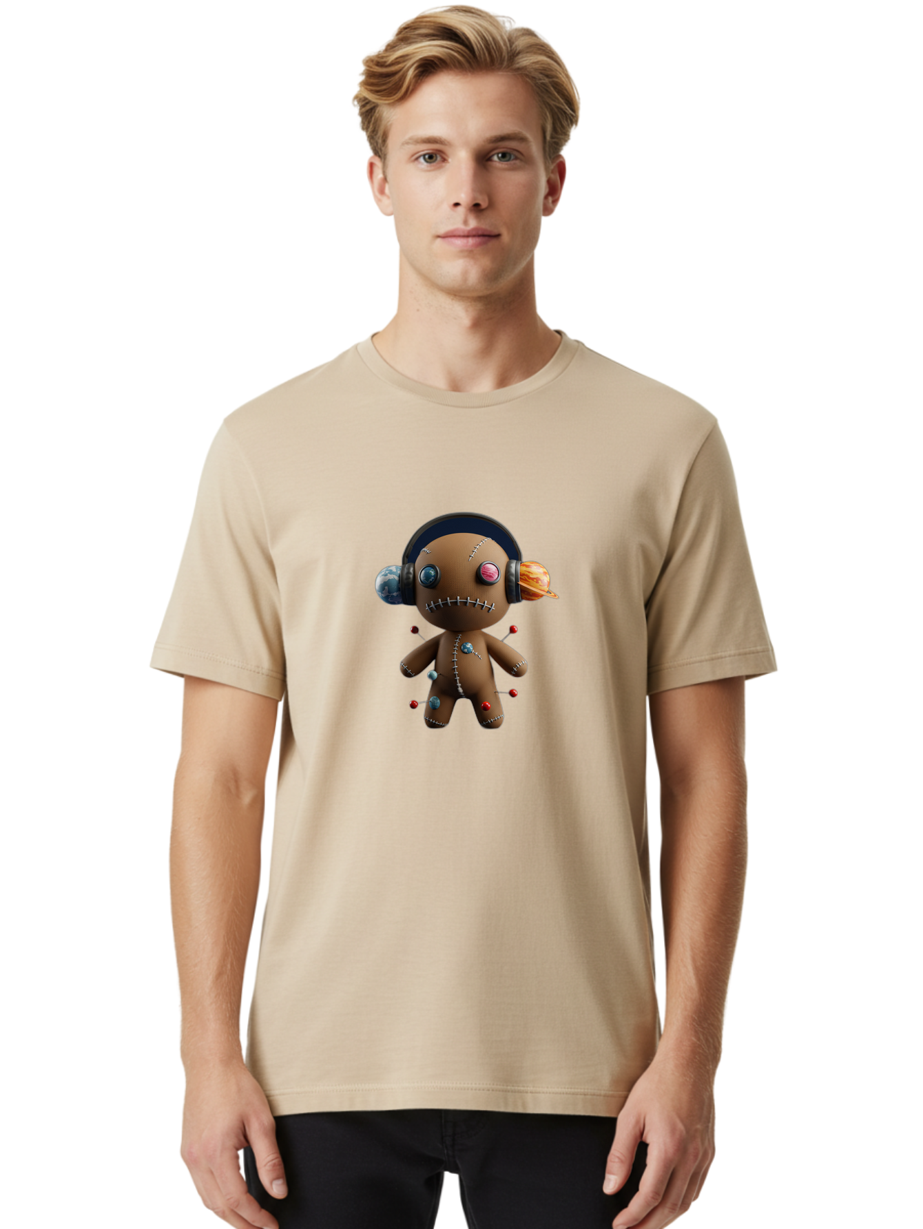 Voodoo-Doll-1 Men'S Graphic Tee, 100% Cotton, Comfortable Casual Summer Wear, Machine Washable, Vintage Camera, Old Camera, Antique Camera, Black Camera, Classic Photography, Photography Equipment, Nostalgic Device, Film Camera, Camera Art Ban936