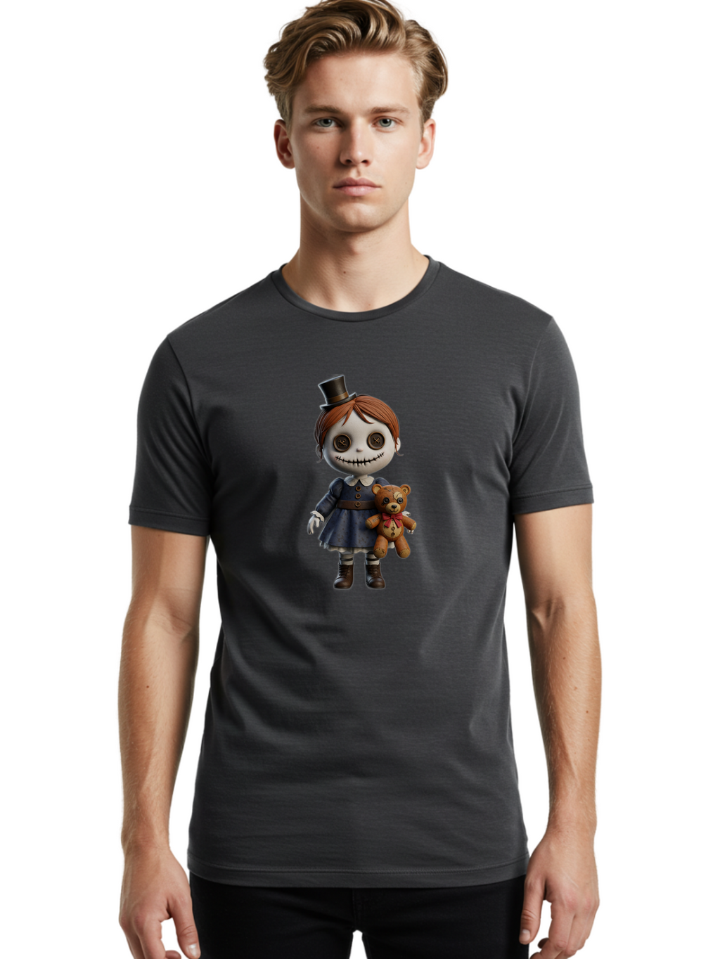 Voodoo-Doll-Girl Men'S Graphic Tee, 100% Cotton, Comfortable Casual Summer Wear, Machine Washable, Vintage Camera, Old Camera, Antique Camera, Black Camera, Classic Photography, Photography Equipment, Nostalgic Device, Film Camera, Camera Art Ban937