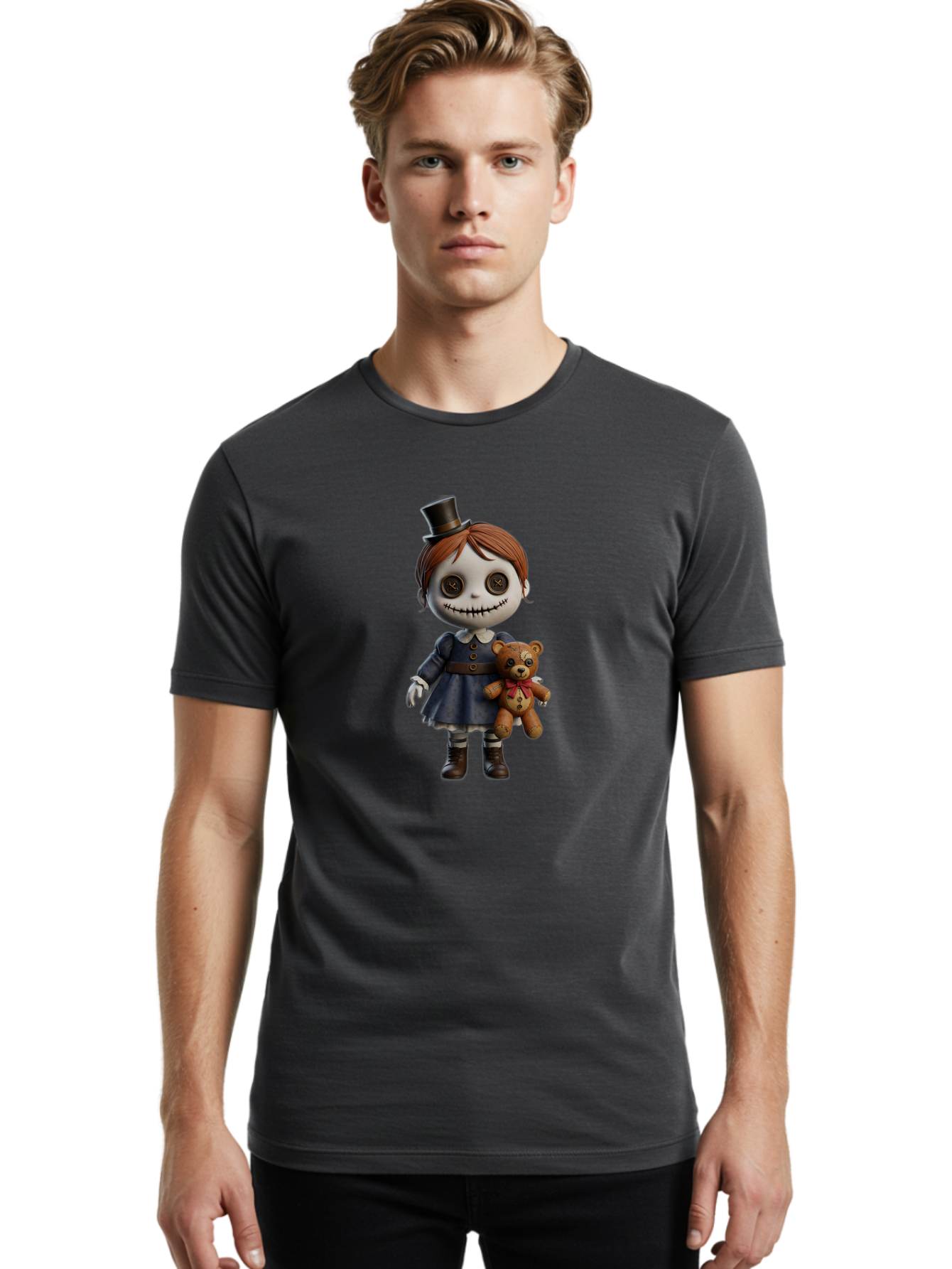 Voodoo-Doll-Girl Men'S Graphic Tee, 100% Cotton, Comfortable Casual Summer Wear, Machine Washable, Vintage Camera, Old Camera, Antique Camera, Black Camera, Classic Photography, Photography Equipment, Nostalgic Device, Film Camera, Camera Art Ban937