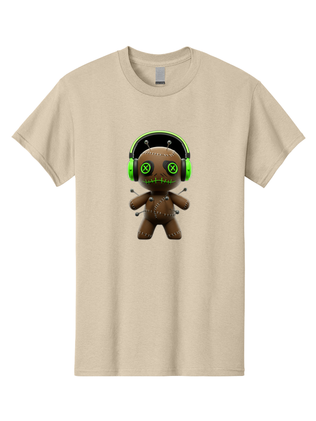 Voodoo-Doll-Headphones Men'S Graphic Tee, 100% Cotton, Comfortable Casual Summer Wear, Machine Washable, Vintage Camera, Old Camera, Antique Camera, Black Camera, Classic Photography, Photography Equipment, Nostalgic Device, Film Camera, Ban940