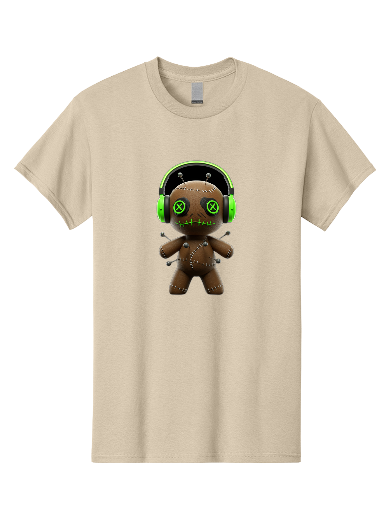 Voodoo-Doll-Headphones Men'S Graphic Tee, 100% Cotton, Comfortable Casual Summer Wear, Machine Washable, Vintage Camera, Old Camera, Antique Camera, Black Camera, Classic Photography, Photography Equipment, Nostalgic Device, Film Camera, Ban940