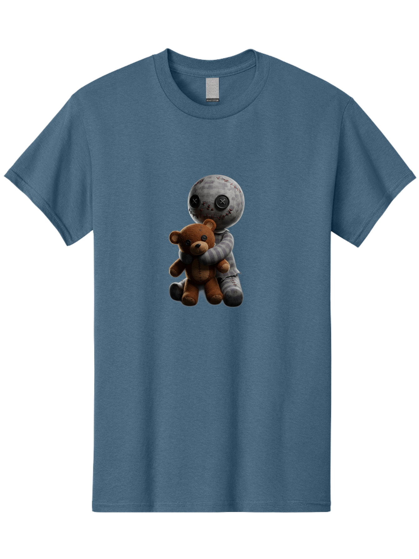 Voodoo-Doll-Hugging-Teddy-Bear Men'S Graphic Tee, 100% Cotton, Comfortable Casual Summer Wear, Machine Washable, Vintage Camera, Old Camera, Antique Camera, Black Camera, Classic Photography, Photography Equipment, Nostalgic Device, Ban941