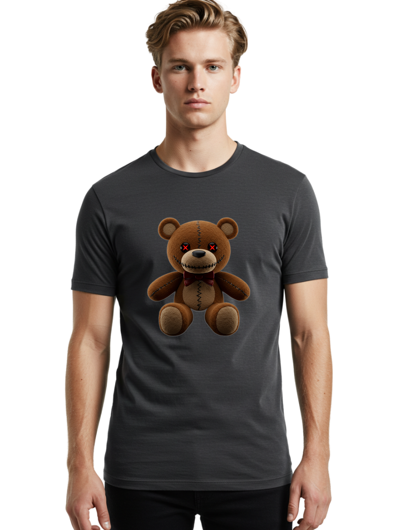 Voodoo-Teddy-Bear Men'S Graphic Tee, 100% Cotton, Comfortable Casual Summer Wear, Machine Washable, Vintage Camera, Old Camera, Antique Camera, Black Camera, Classic Photography, Photography Equipment, Nostalgic Device, Film Camera, Camera Art Ban946
