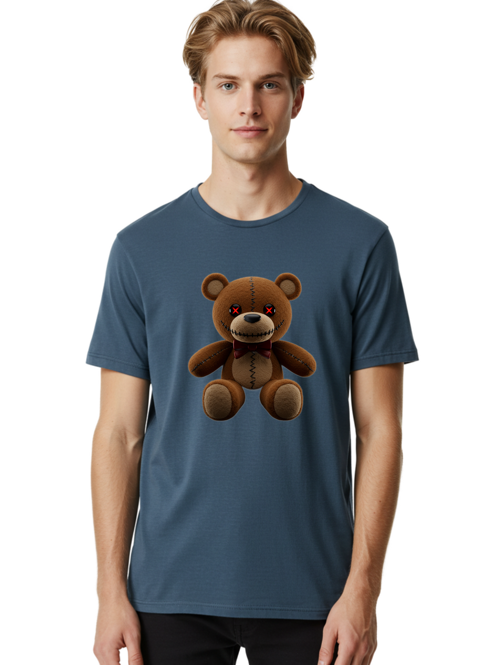 Voodoo-Teddy-Bear Men'S Graphic Tee, 100% Cotton, Comfortable Casual Summer Wear, Machine Washable, Vintage Camera, Old Camera, Antique Camera, Black Camera, Classic Photography, Photography Equipment, Nostalgic Device, Film Camera, Camera Art Ban946