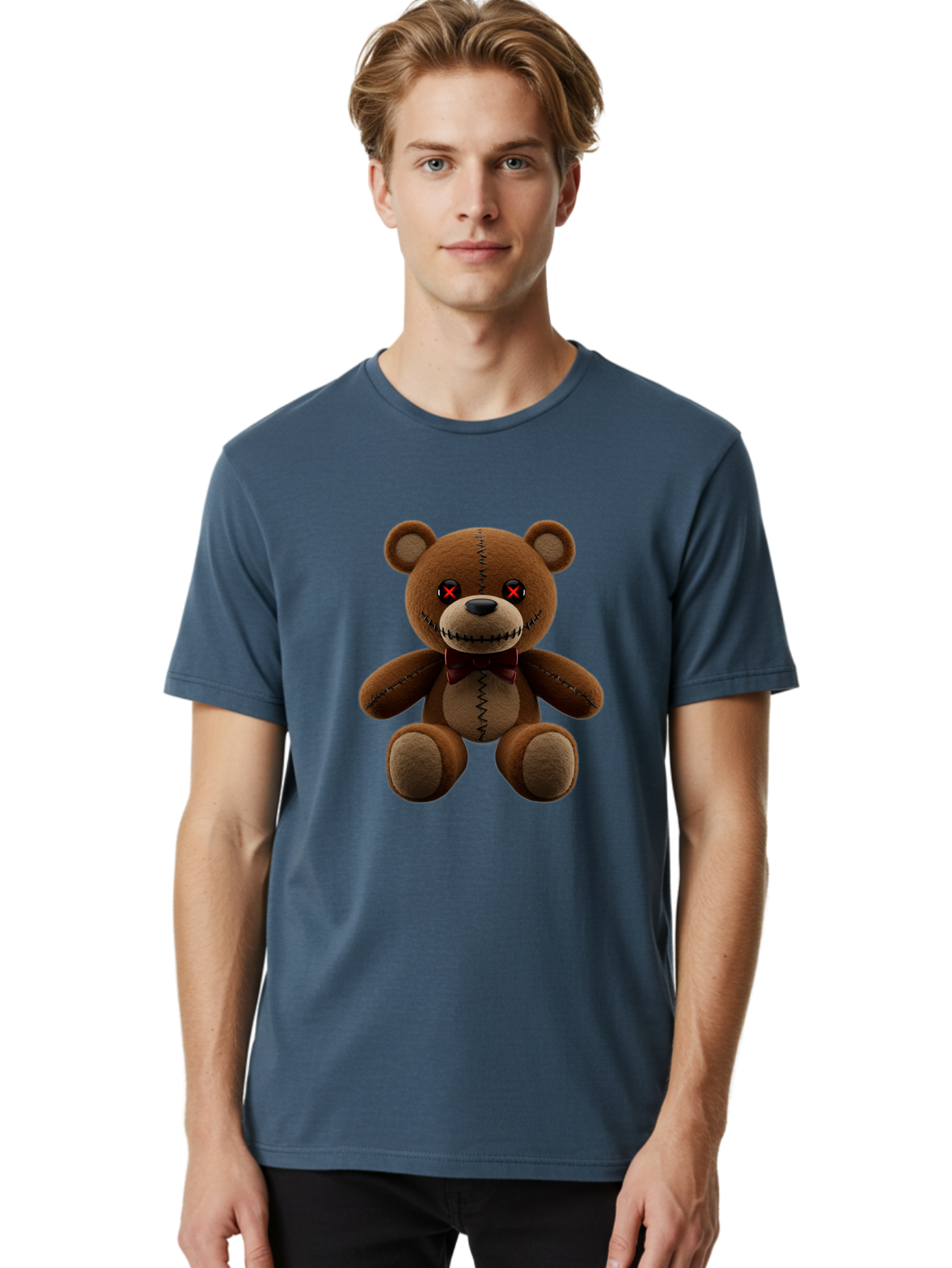 Voodoo-Teddy-Bear Men'S Graphic Tee, 100% Cotton, Comfortable Casual Summer Wear, Machine Washable, Vintage Camera, Old Camera, Antique Camera, Black Camera, Classic Photography, Photography Equipment, Nostalgic Device, Film Camera, Camera Art Ban946