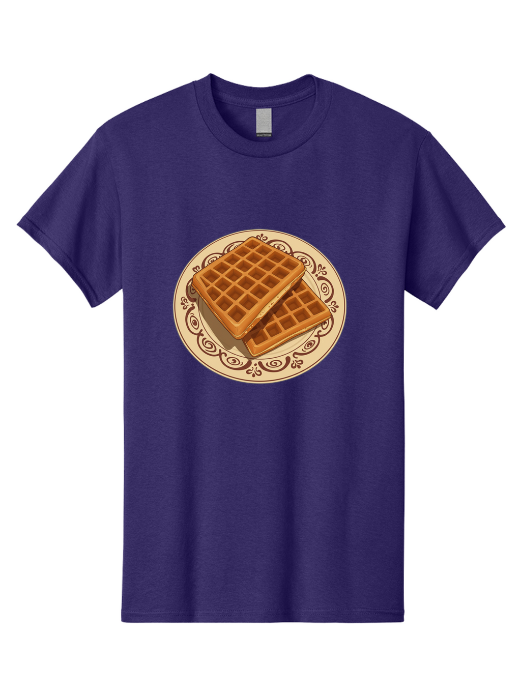 Waffles-On-Plate Men'S Graphic Tee, 100% Cotton, Comfortable Casual Summer Wear, Machine Washable, Vintage Camera, Old Camera, Antique Camera, Black Camera, Classic Photography, Photography Equipment, Nostalgic Device, Film Camera, Camera Art Ban948
