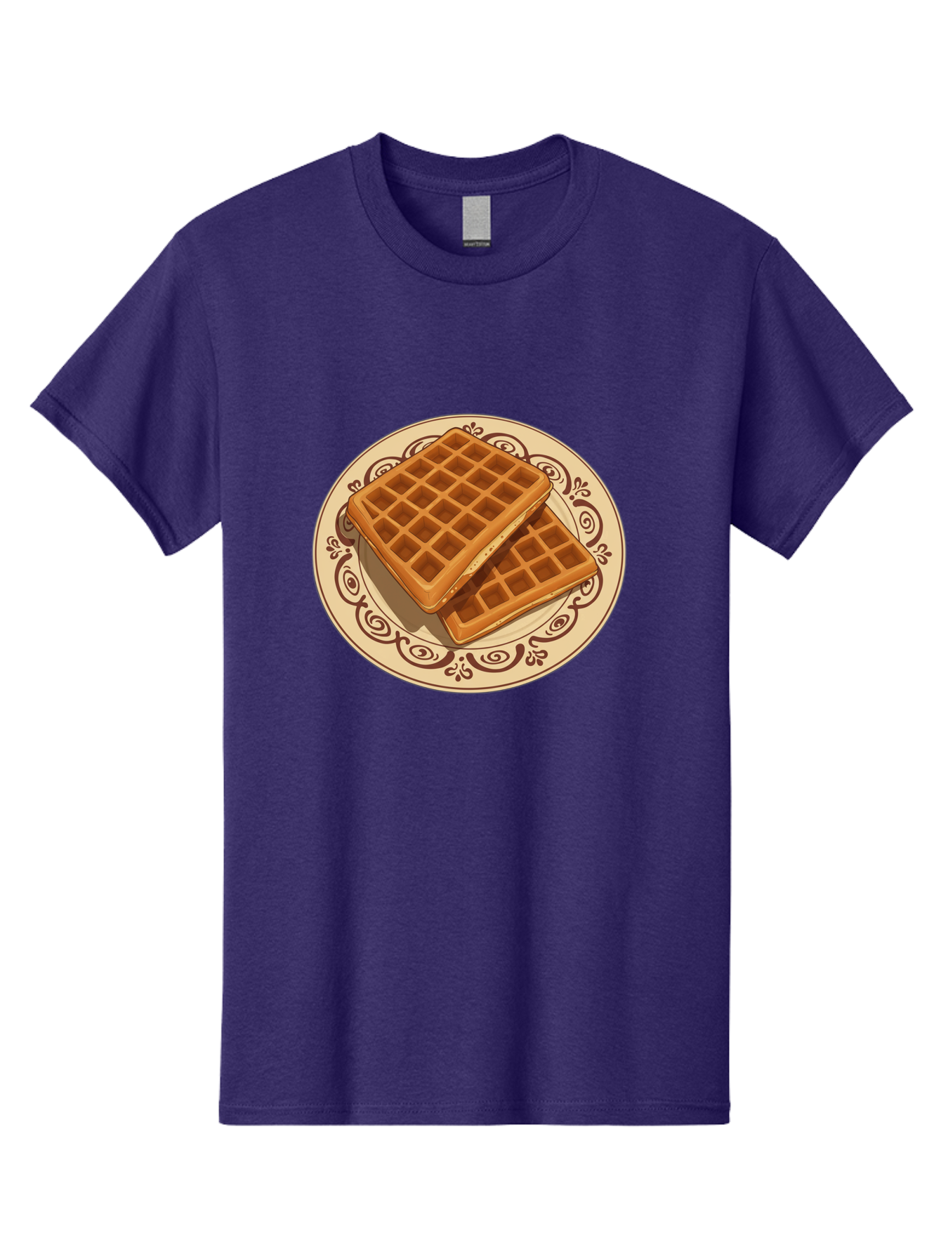 Waffles-On-Plate Men'S Graphic Tee, 100% Cotton, Comfortable Casual Summer Wear, Machine Washable, Vintage Camera, Old Camera, Antique Camera, Black Camera, Classic Photography, Photography Equipment, Nostalgic Device, Film Camera, Camera Art Ban948