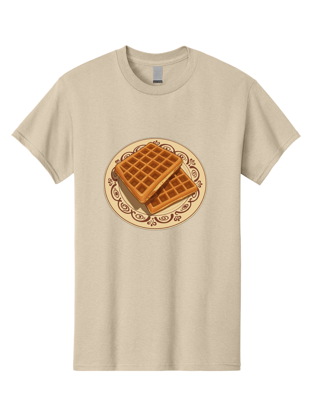 Waffles-On-Plate Men'S Graphic Tee, 100% Cotton, Comfortable Casual Summer Wear, Machine Washable, Vintage Camera, Old Camera, Antique Camera, Black Camera, Classic Photography, Photography Equipment, Nostalgic Device, Film Camera, Camera Art Ban948