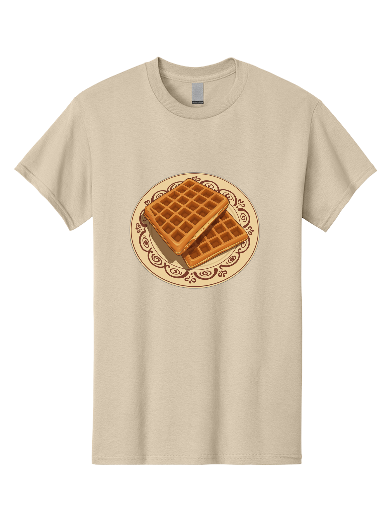 Waffles-On-Plate Men'S Graphic Tee, 100% Cotton, Comfortable Casual Summer Wear, Machine Washable, Vintage Camera, Old Camera, Antique Camera, Black Camera, Classic Photography, Photography Equipment, Nostalgic Device, Film Camera, Camera Art Ban948