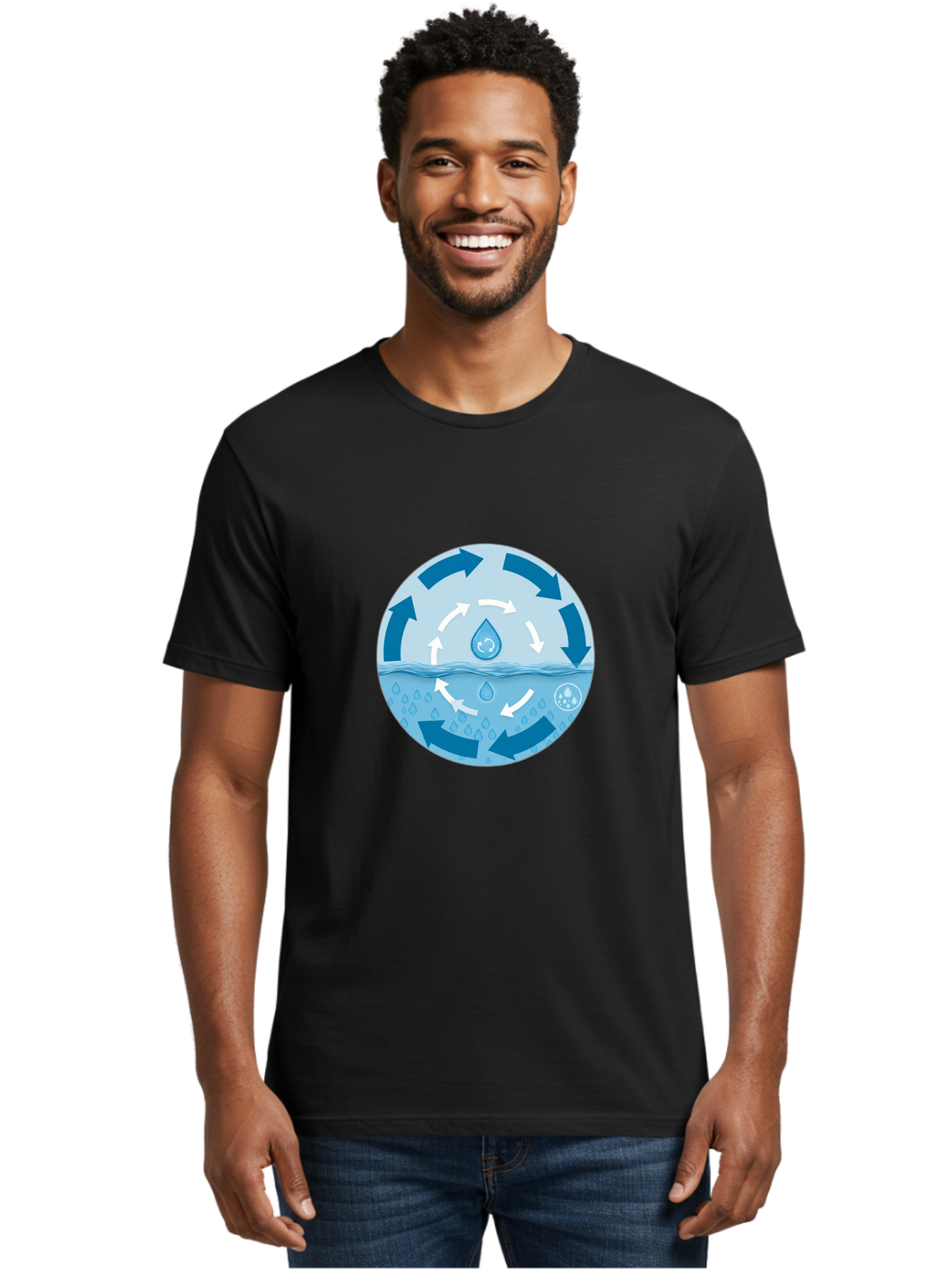 Water-Cycle Men'S Graphic Tee, 100% Cotton, Comfortable Casual Summer Wear, Machine Washable, Vintage Camera, Old Camera, Antique Camera, Black Camera, Classic Photography, Photography Equipment, Nostalgic Device, Film Camera, Camera Art Ban949