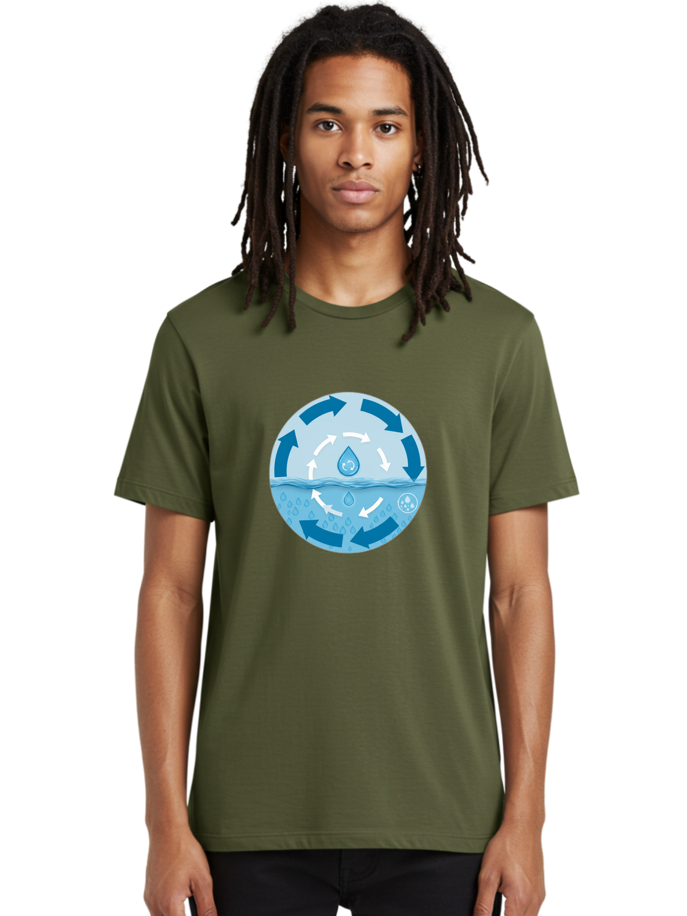 Water-Cycle Men'S Graphic Tee, 100% Cotton, Comfortable Casual Summer Wear, Machine Washable, Vintage Camera, Old Camera, Antique Camera, Black Camera, Classic Photography, Photography Equipment, Nostalgic Device, Film Camera, Camera Art Ban949