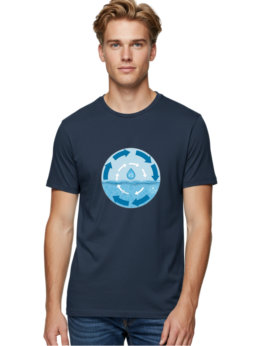 Water-Cycle Men'S Graphic Tee, 100% Cotton, Comfortable Casual Summer Wear, Machine Washable, Vintage Camera, Old Camera, Antique Camera, Black Camera, Classic Photography, Photography Equipment, Nostalgic Device, Film Camera, Camera Art Ban949