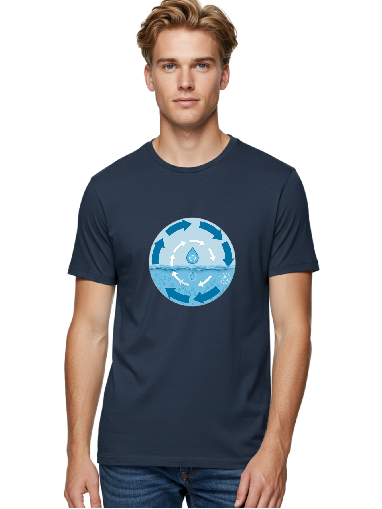 Water-Cycle Men'S Graphic Tee, 100% Cotton, Comfortable Casual Summer Wear, Machine Washable, Vintage Camera, Old Camera, Antique Camera, Black Camera, Classic Photography, Photography Equipment, Nostalgic Device, Film Camera, Camera Art Ban949