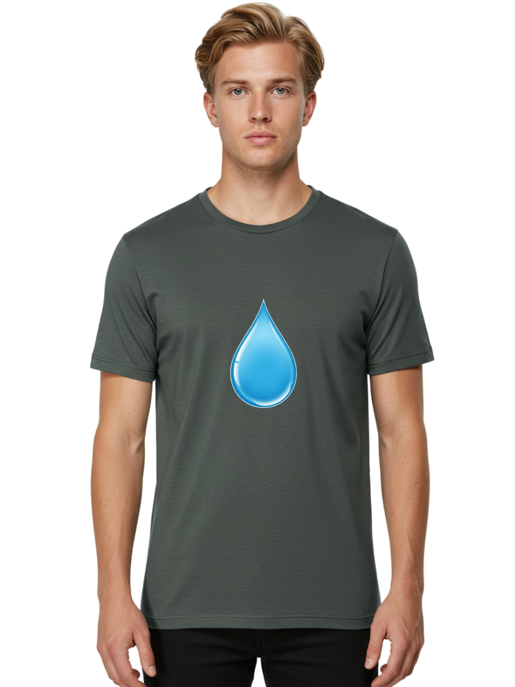 Water-Drop Men'S Graphic Tee, 100% Cotton, Comfortable Casual Summer Wear, Machine Washable, Vintage Camera, Old Camera, Antique Camera, Black Camera, Classic Photography, Photography Equipment, Nostalgic Device, Film Camera, Camera Art Ban950