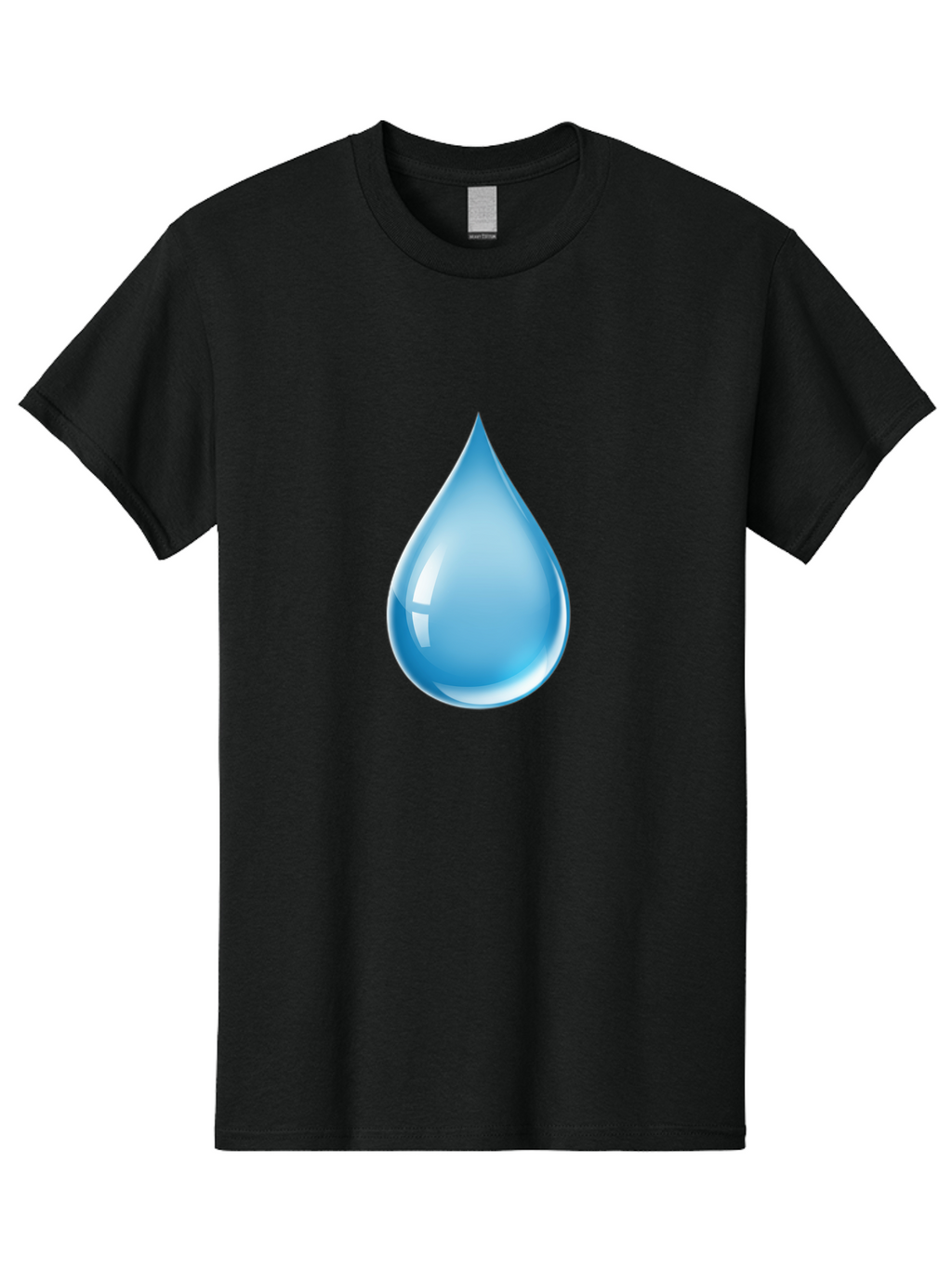 Water-Droplet-1 Men'S Graphic Tee, 100% Cotton, Comfortable Casual Summer Wear, Machine Washable, Vintage Camera, Old Camera, Antique Camera, Black Camera, Classic Photography, Photography Equipment, Nostalgic Device, Film Camera, Camera Art Ban951