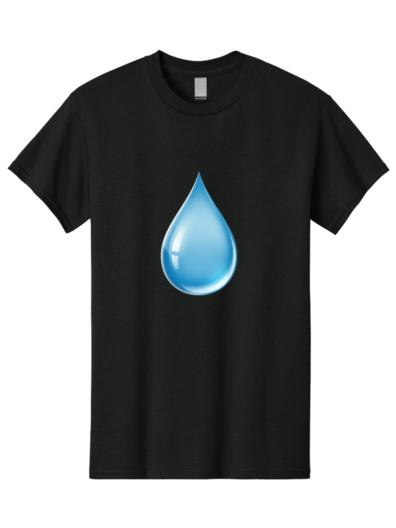 Water-Droplet-1 Men'S Graphic Tee, 100% Cotton, Comfortable Casual Summer Wear, Machine Washable, Vintage Camera, Old Camera, Antique Camera, Black Camera, Classic Photography, Photography Equipment, Nostalgic Device, Film Camera, Camera Art Ban951