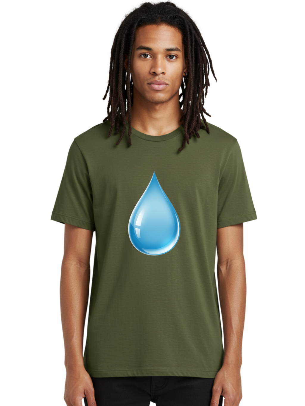 Water-Droplet-1 Men'S Graphic Tee, 100% Cotton, Comfortable Casual Summer Wear, Machine Washable, Vintage Camera, Old Camera, Antique Camera, Black Camera, Classic Photography, Photography Equipment, Nostalgic Device, Film Camera, Camera Art Ban951