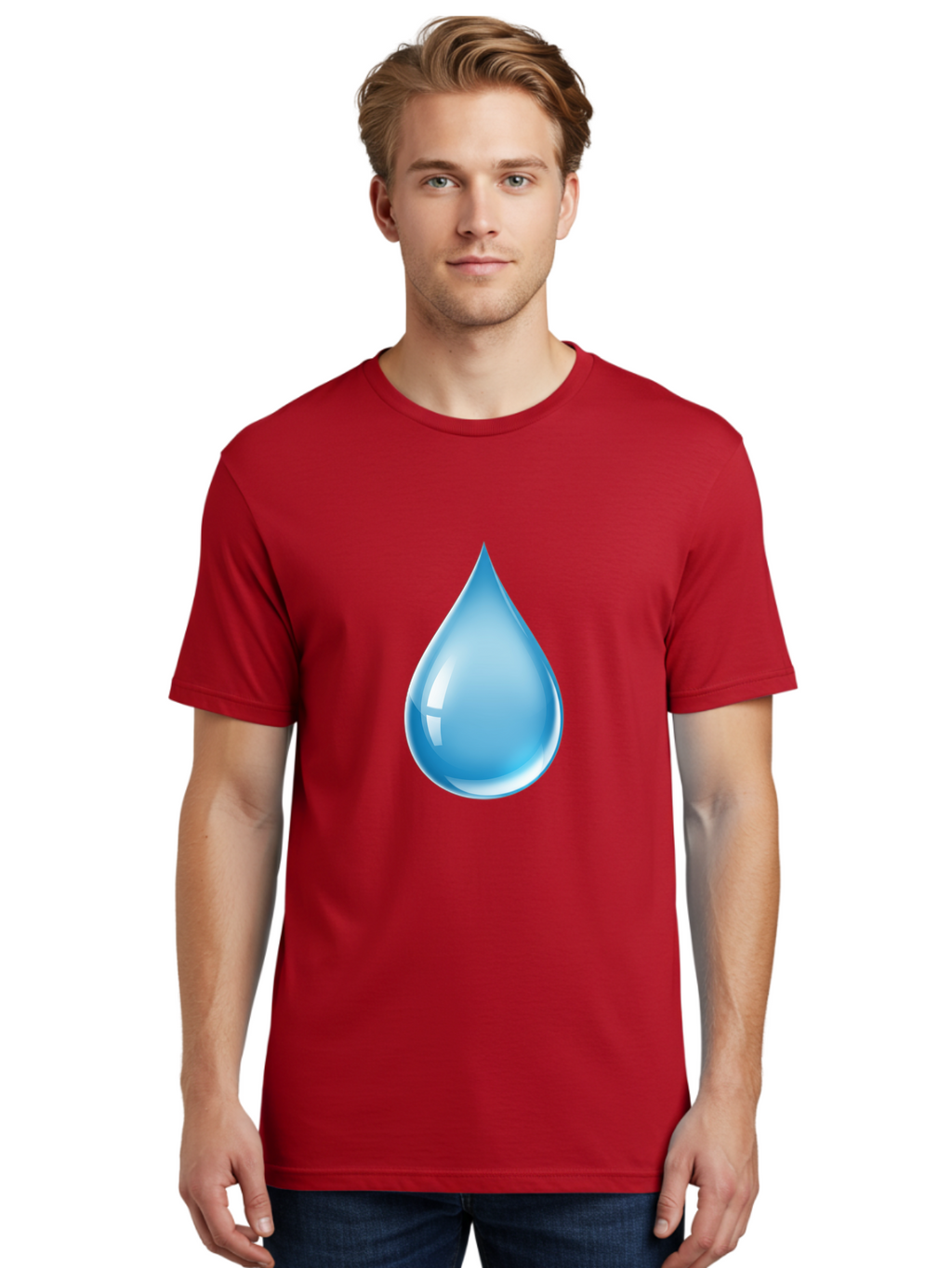 Water-Droplet-1 Men'S Graphic Tee, 100% Cotton, Comfortable Casual Summer Wear, Machine Washable, Vintage Camera, Old Camera, Antique Camera, Black Camera, Classic Photography, Photography Equipment, Nostalgic Device, Film Camera, Camera Art Ban951