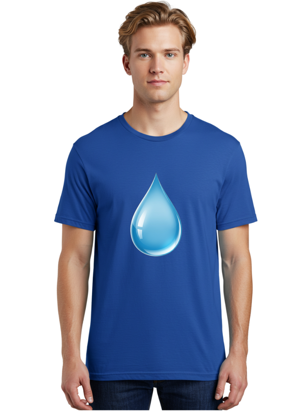 Water-Droplet-1 Men'S Graphic Tee, 100% Cotton, Comfortable Casual Summer Wear, Machine Washable, Vintage Camera, Old Camera, Antique Camera, Black Camera, Classic Photography, Photography Equipment, Nostalgic Device, Film Camera, Camera Art Ban951