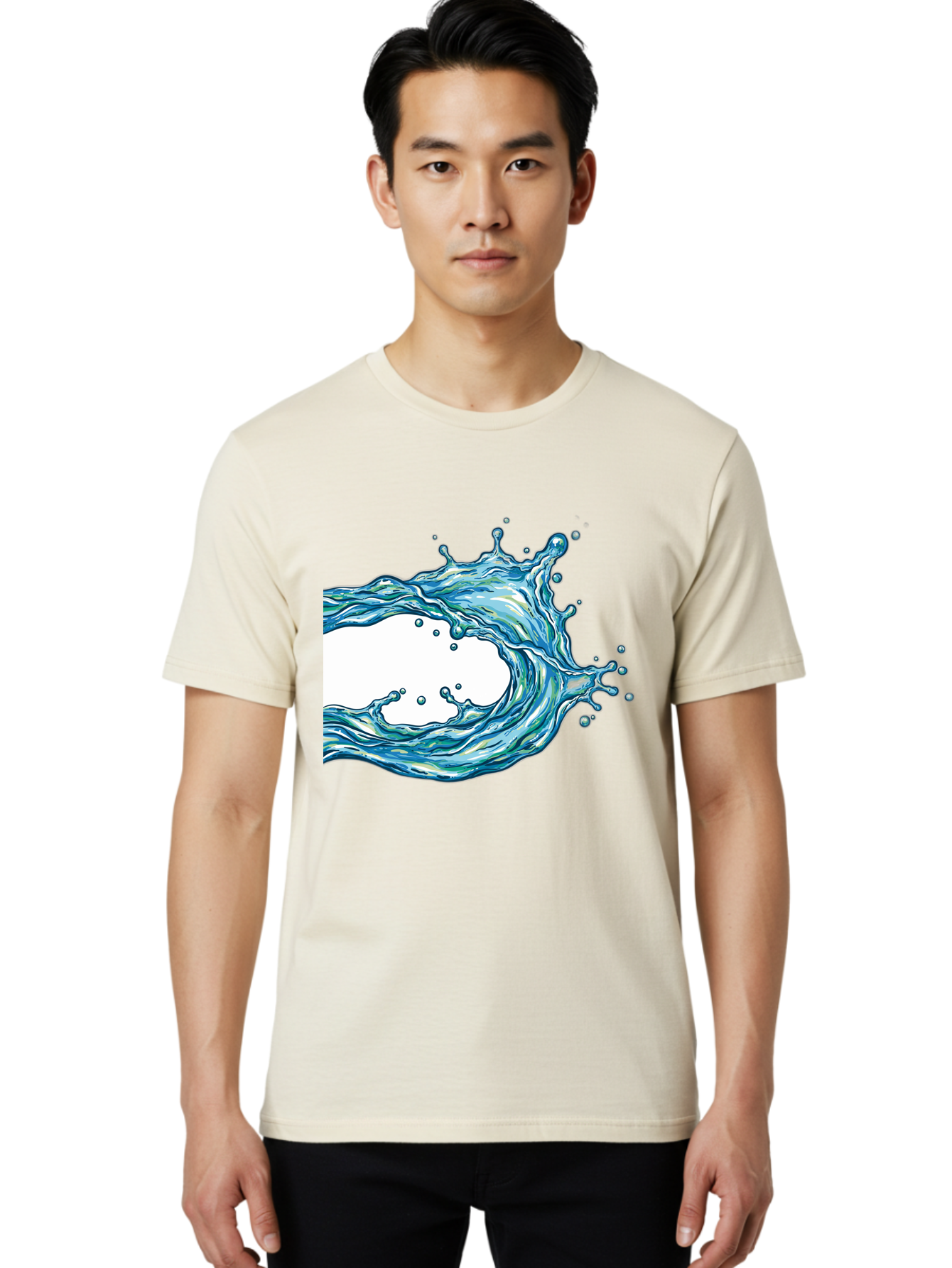 Water-Splash Men'S Graphic Tee, 100% Cotton, Comfortable Casual Summer Wear, Machine Washable, Vintage Camera, Old Camera, Antique Camera, Black Camera, Classic Photography, Photography Equipment, Nostalgic Device, Film Camera, Camera Art Ban953