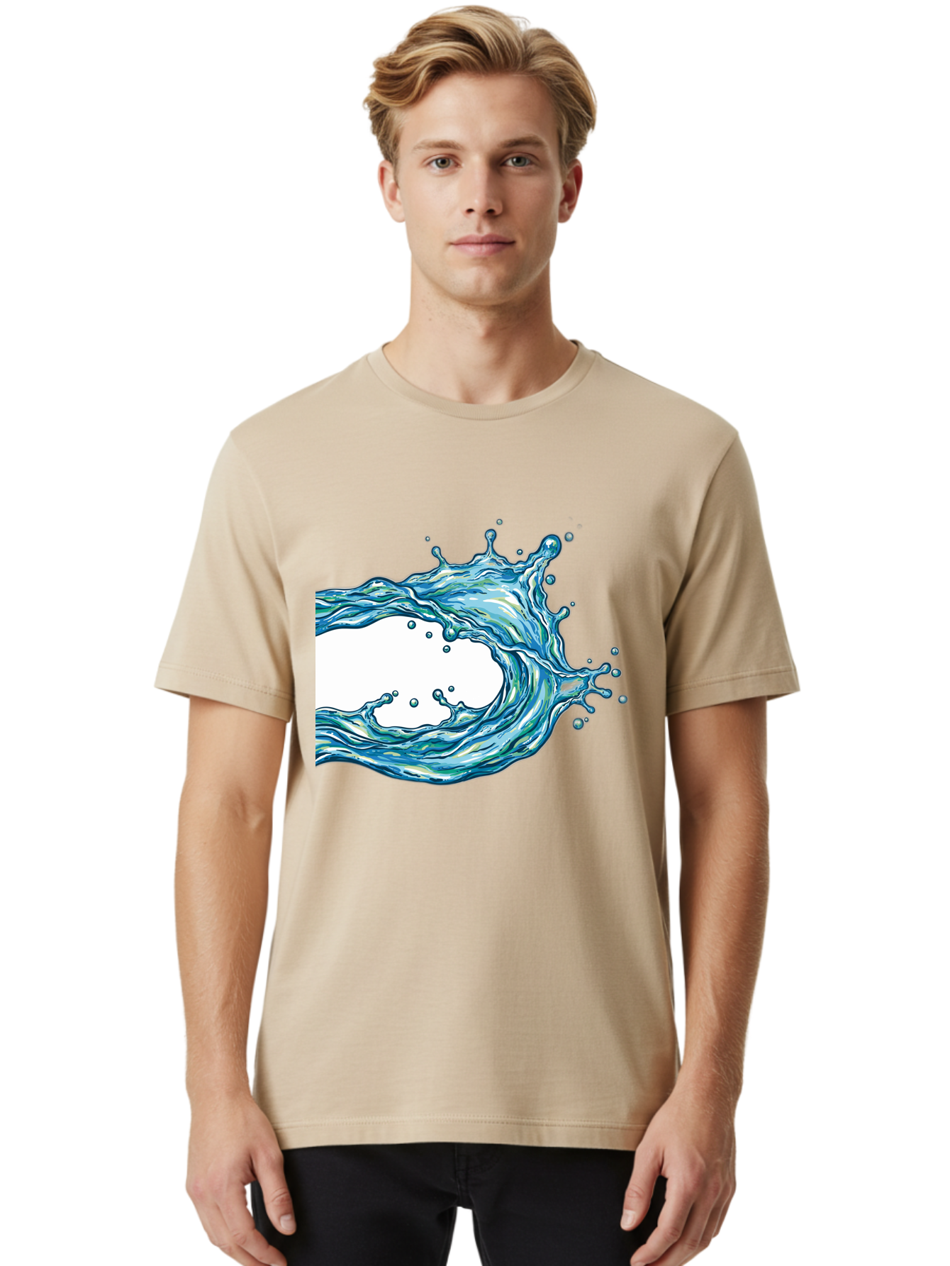 Water-Splash Men'S Graphic Tee, 100% Cotton, Comfortable Casual Summer Wear, Machine Washable, Vintage Camera, Old Camera, Antique Camera, Black Camera, Classic Photography, Photography Equipment, Nostalgic Device, Film Camera, Camera Art Ban953