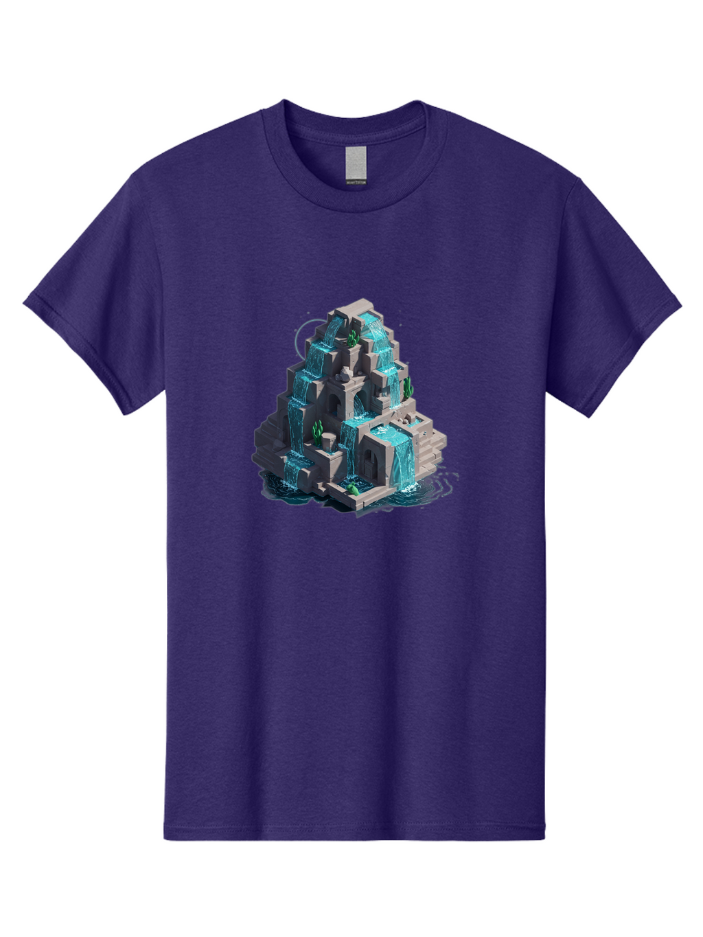 Waterfall-Structure Men'S Graphic Tee, 100% Cotton, Comfortable Casual Summer Wear, Machine Washable, Vintage Camera, Old Camera, Antique Camera, Black Camera, Classic Photography, Photography Equipment, Nostalgic Device, Film Camera, Ban954
