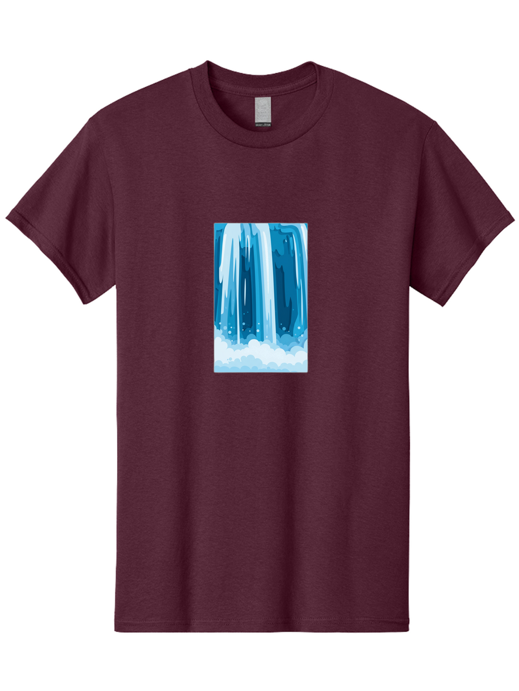 Waterfall Men'S Graphic Tee, 100% Cotton, Comfortable Casual Summer Wear, Machine Washable, Vintage Camera, Old Camera, Antique Camera, Black Camera, Classic Photography, Photography Equipment, Nostalgic Device, Film Camera, Camera Art Ban955