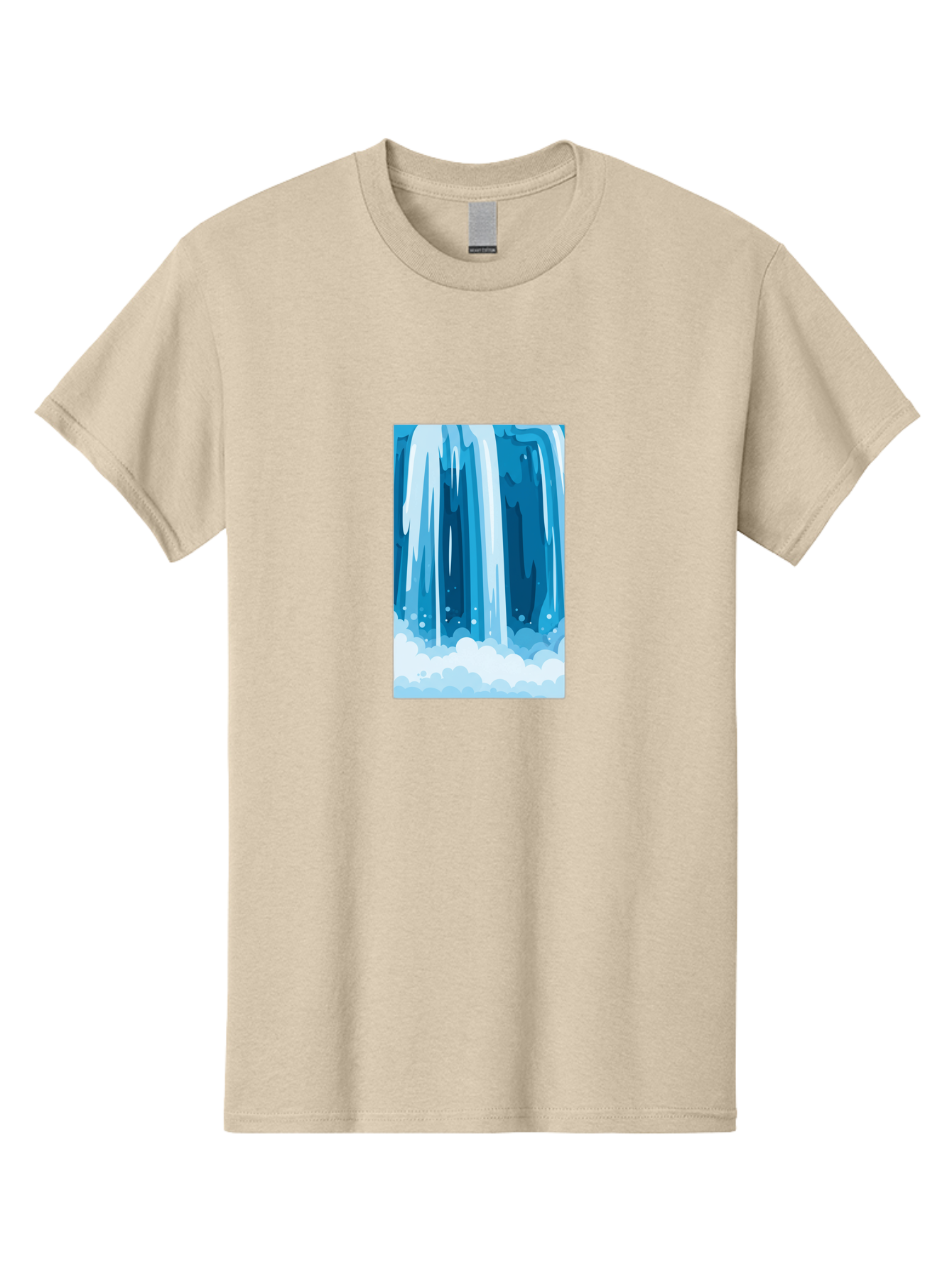Waterfall Men'S Graphic Tee, 100% Cotton, Comfortable Casual Summer Wear, Machine Washable, Vintage Camera, Old Camera, Antique Camera, Black Camera, Classic Photography, Photography Equipment, Nostalgic Device, Film Camera, Camera Art Ban955