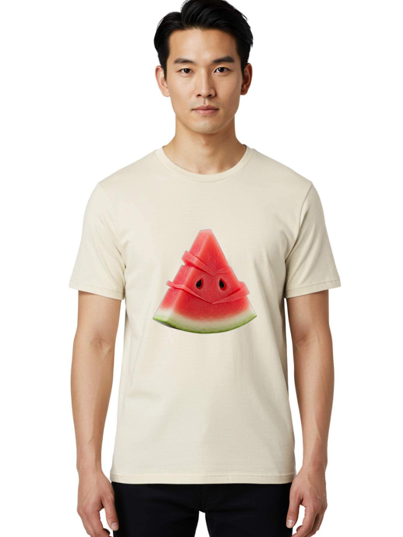 Watermelon-Face Men'S Graphic Tee, 100% Cotton, Comfortable Casual Summer Wear, Machine Washable, Vintage Camera, Old Camera, Antique Camera, Black Camera, Classic Photography, Photography Equipment, Nostalgic Device, Film Camera, Camera Art Ban957