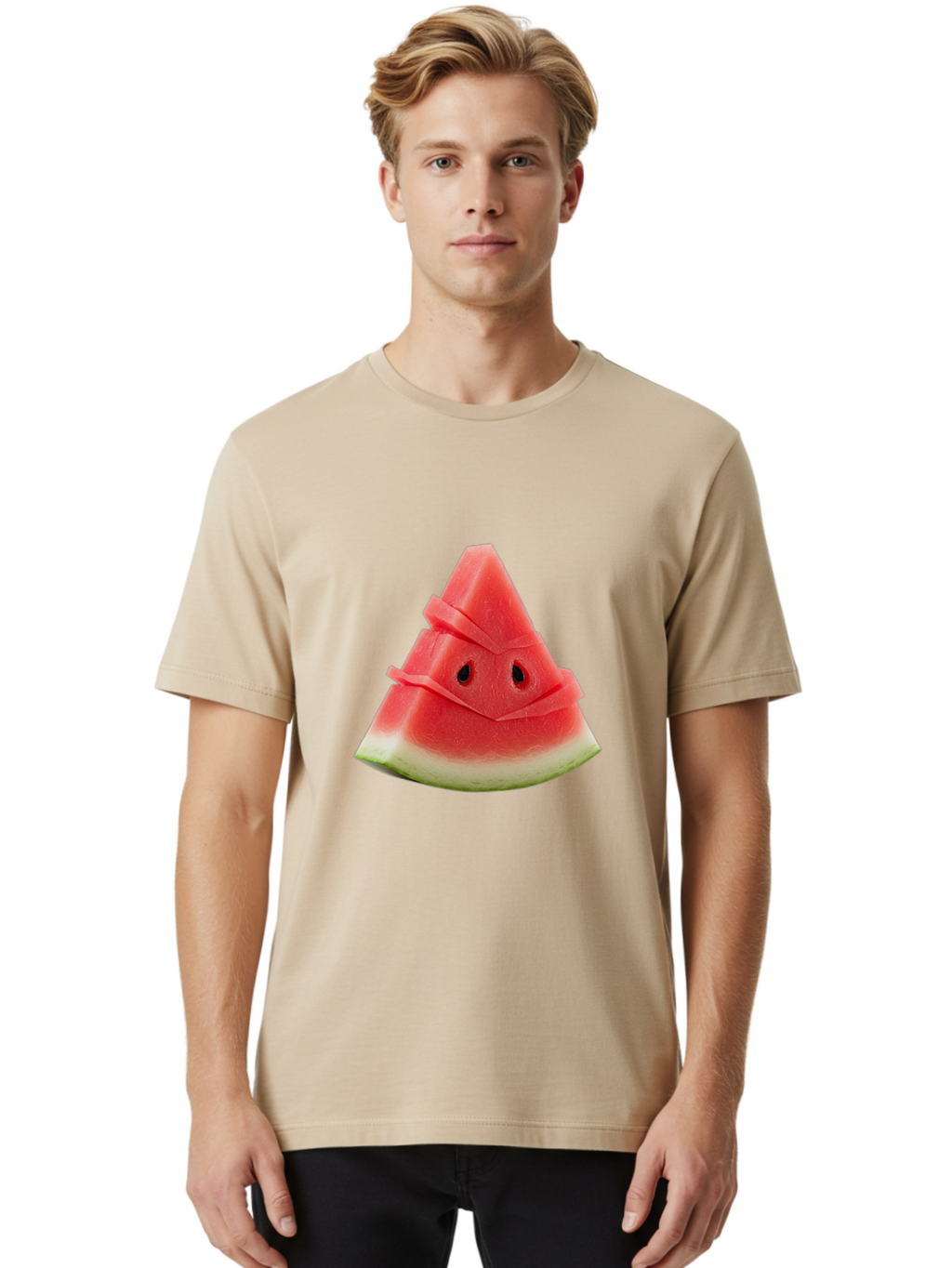Watermelon-Face Men'S Graphic Tee, 100% Cotton, Comfortable Casual Summer Wear, Machine Washable, Vintage Camera, Old Camera, Antique Camera, Black Camera, Classic Photography, Photography Equipment, Nostalgic Device, Film Camera, Camera Art Ban957