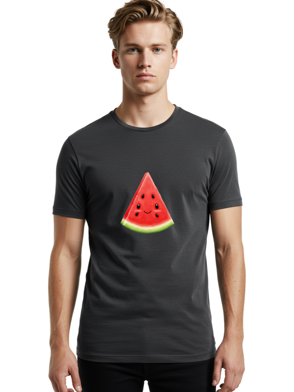 Watermelon-Slice-1 Men'S Graphic Tee, 100% Cotton, Comfortable Casual Summer Wear, Machine Washable, Vintage Camera, Old Camera, Antique Camera, Black Camera, Classic Photography, Photography Equipment, Nostalgic Device, Film Camera, Ban958
