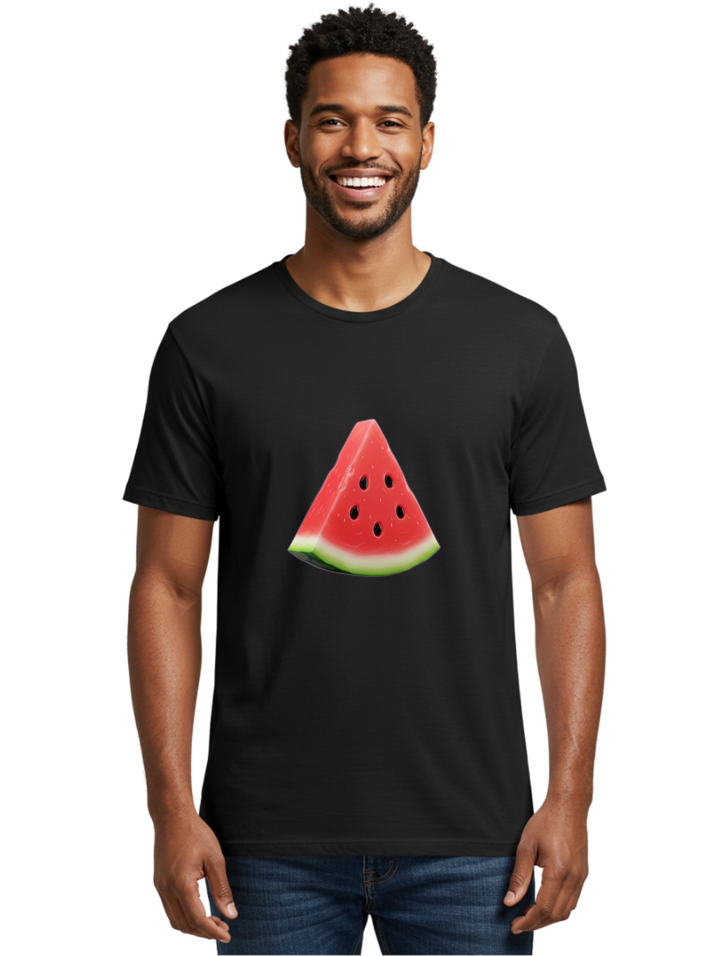 Watermelon-Slice-2 Men'S Graphic Tee, 100% Cotton, Comfortable Casual Summer Wear, Machine Washable, Vintage Camera, Old Camera, Antique Camera, Black Camera, Classic Photography, Photography Equipment, Nostalgic Device, Film Camera, Ban959
