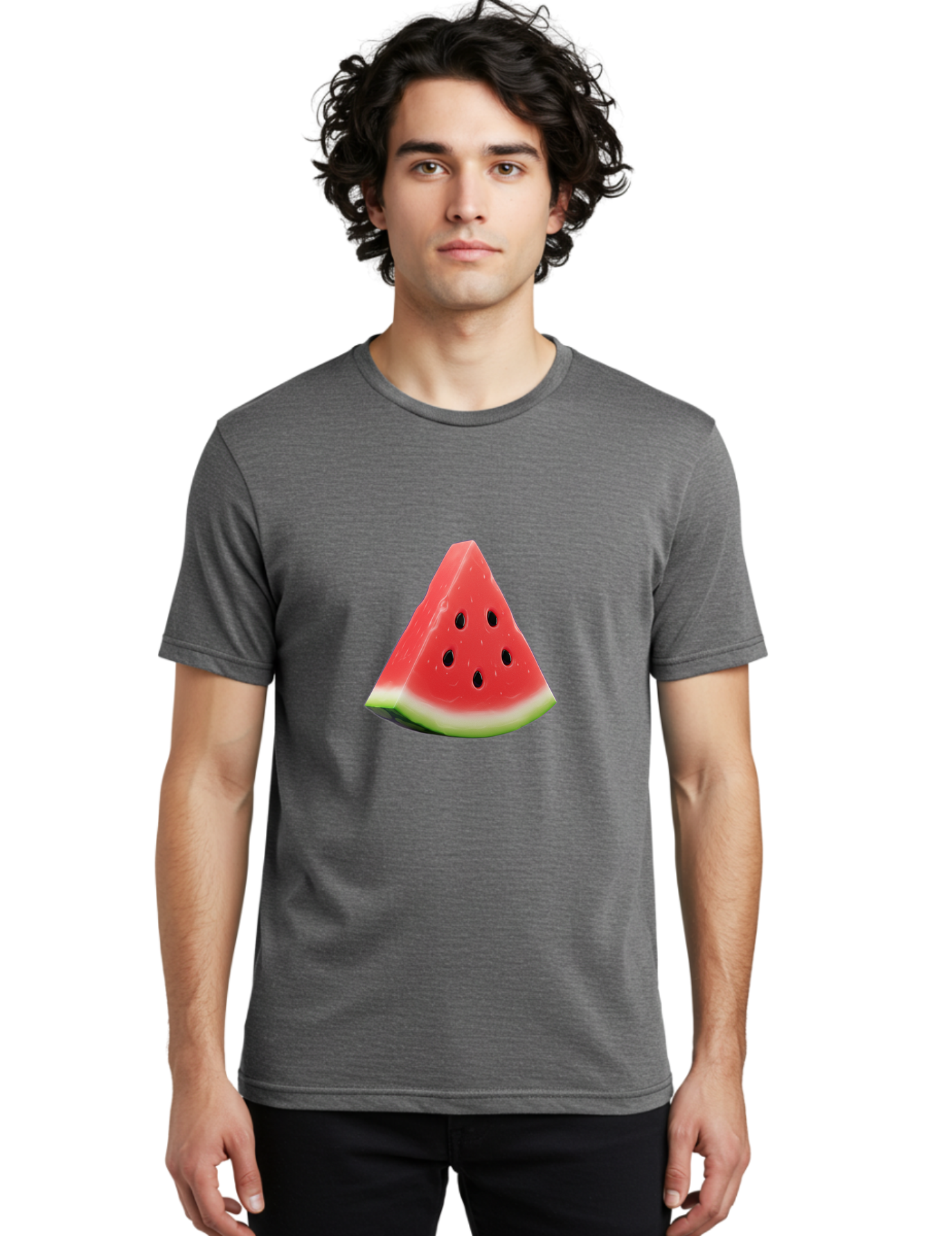 Watermelon-Slice-2 Men'S Graphic Tee, 100% Cotton, Comfortable Casual Summer Wear, Machine Washable, Vintage Camera, Old Camera, Antique Camera, Black Camera, Classic Photography, Photography Equipment, Nostalgic Device, Film Camera, Ban959